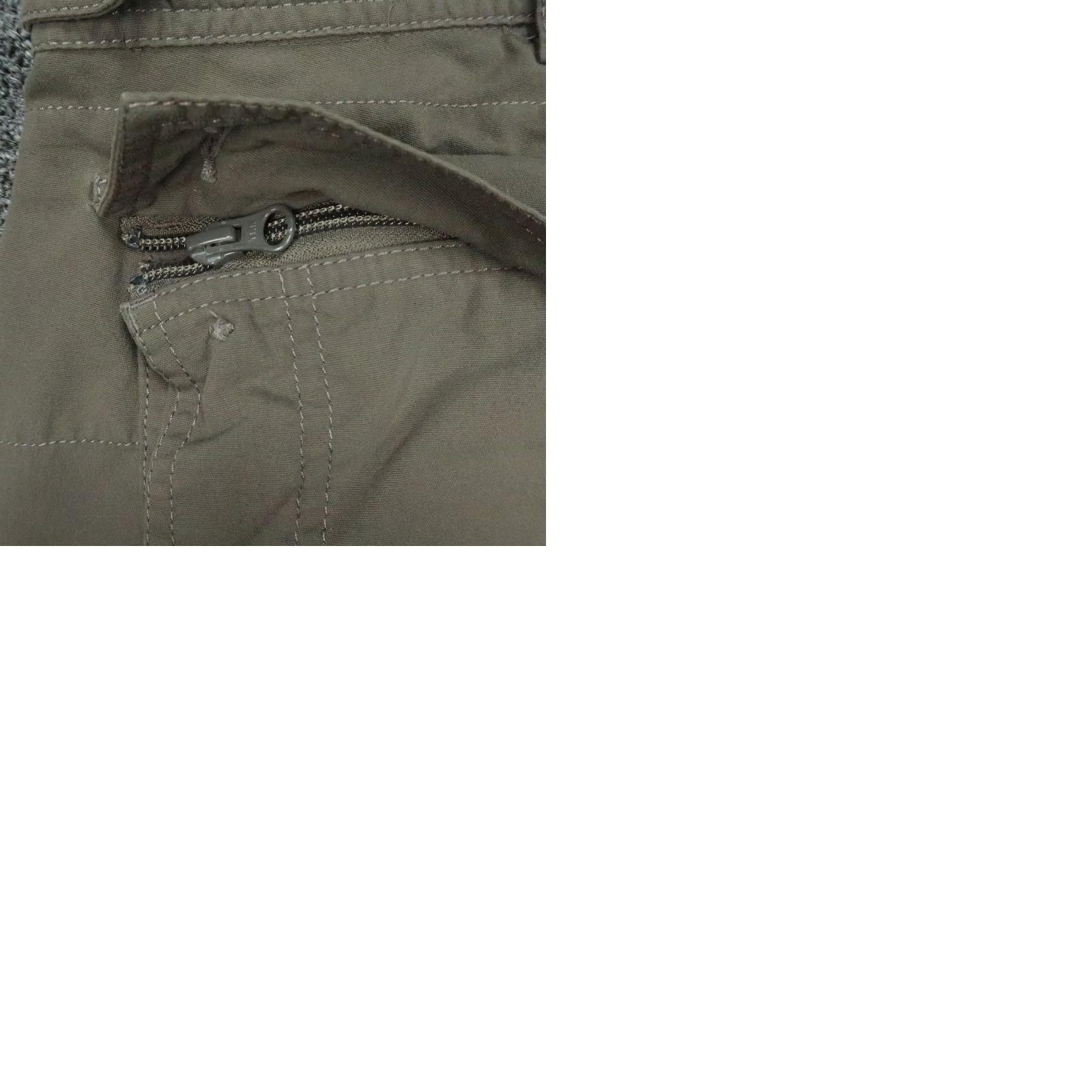 Vintage Clothing Arts Pants Mens 40x30 Green Nylon Cargo Pickpocket Proof Travel Hiking Straight Front Zip Pocketed Chino Casual Workwear 40 Regular Mens Size US 40 / EU 56 - 9 Thumbnail