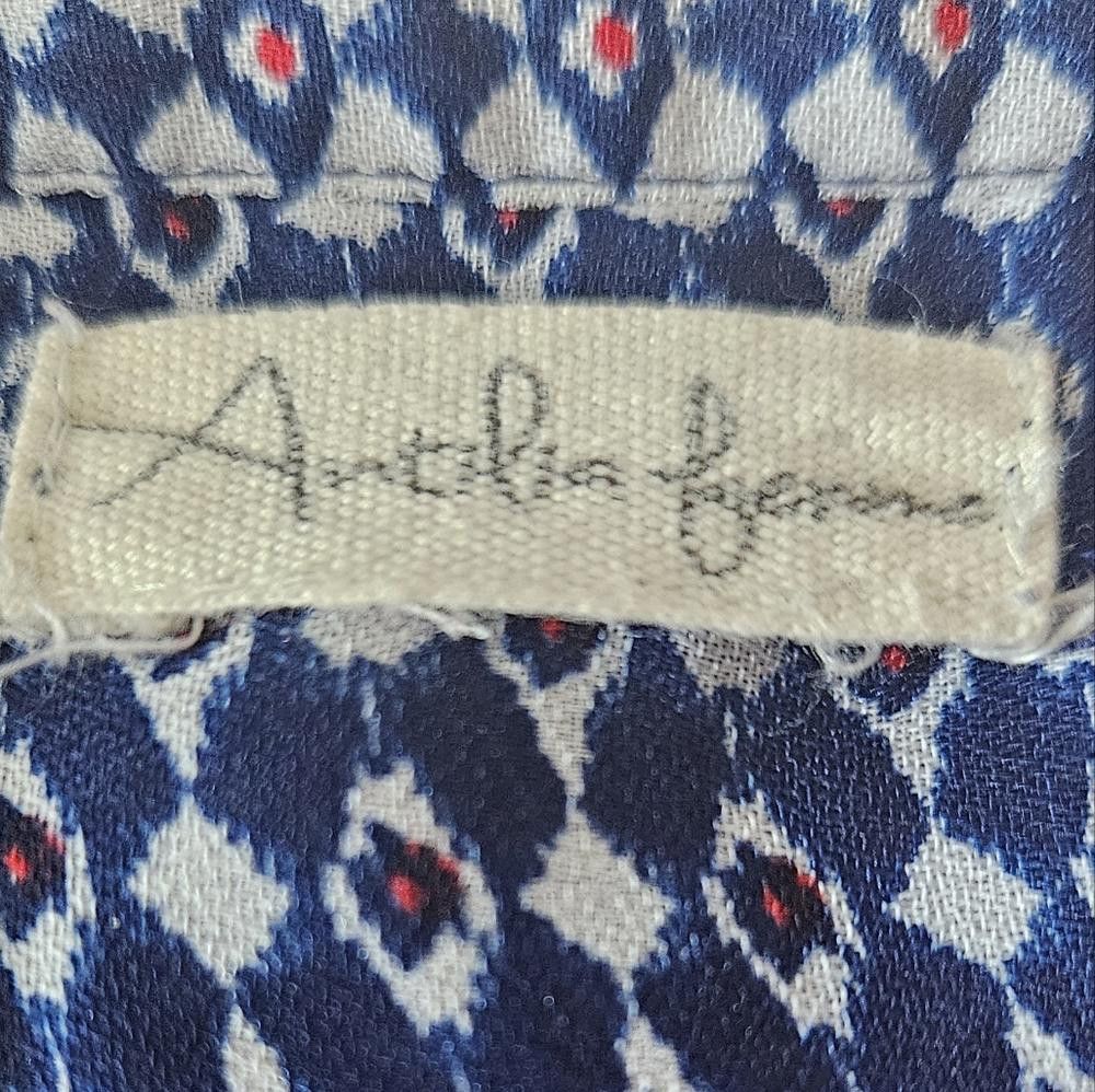 Designer Antilia Femme Navy Printed Boho Tunic Top #170 Size M / US 6-8 / IT 42-44 - 6 Thumbnail