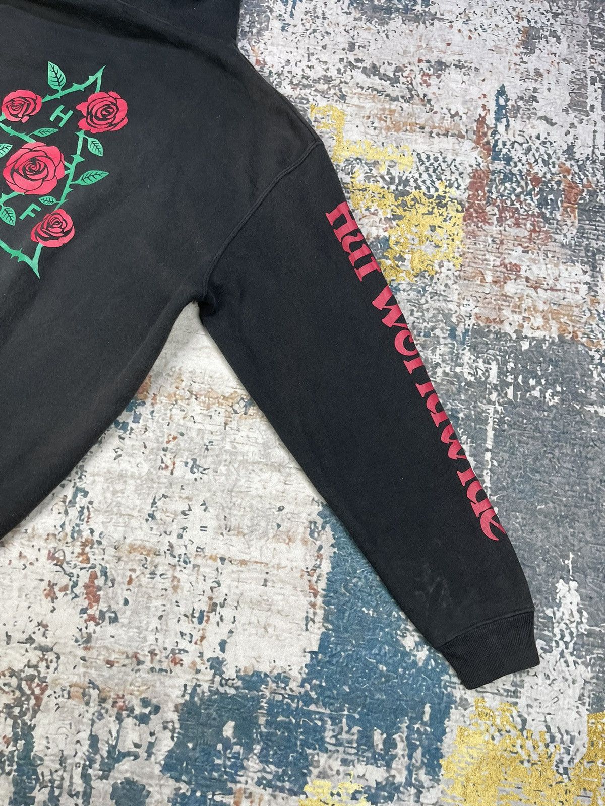 Huf HUF Worldwide Dystopia Roses Pull Over Hoodies Size US XL / EU 56 / 4 - 4 Thumbnail