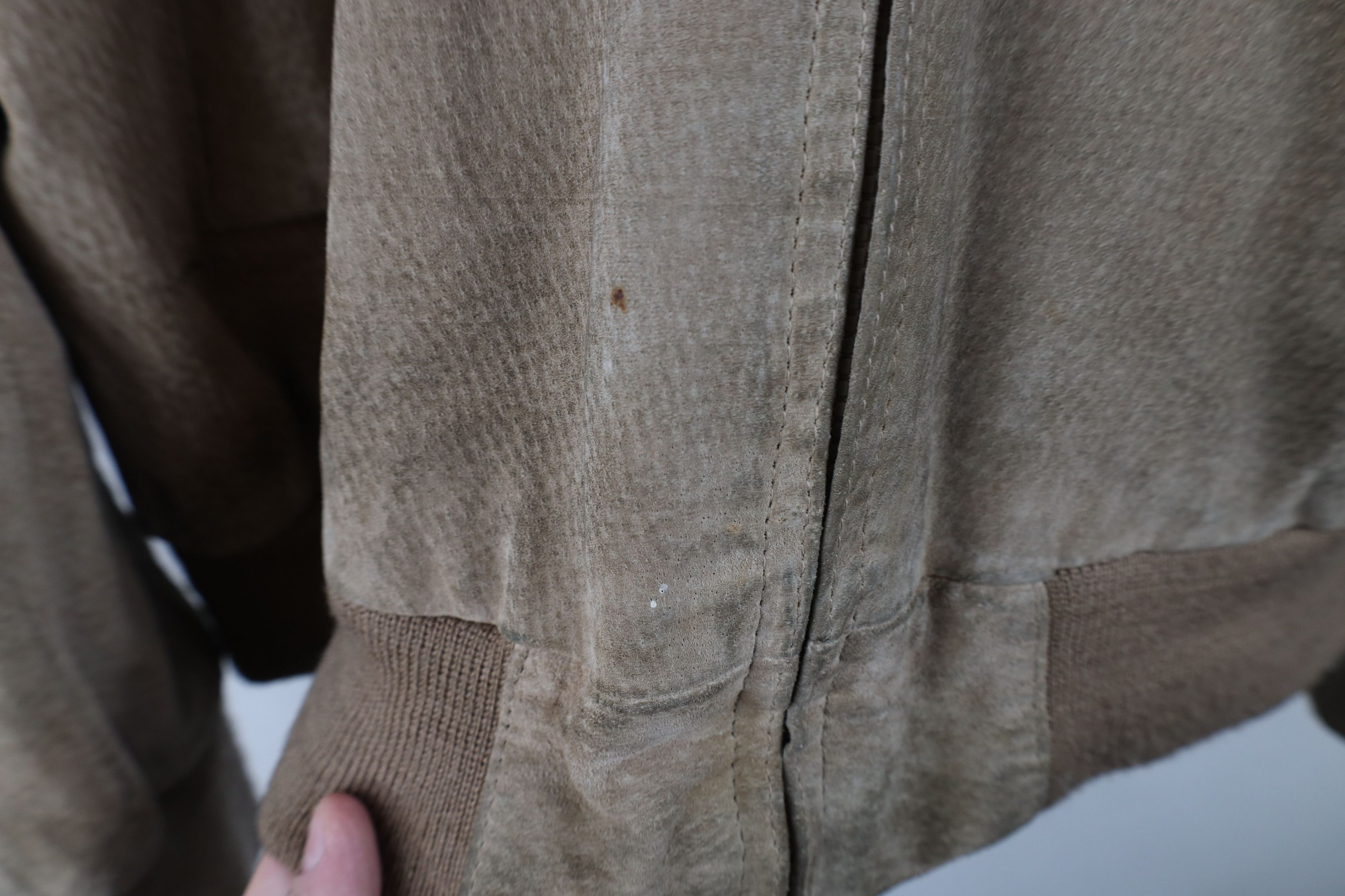 Vintage Vintage 70s Streetwear Leather Cafe Racer Bomber Jacket Size US XXL / EU 58 / 5 - 4 Thumbnail