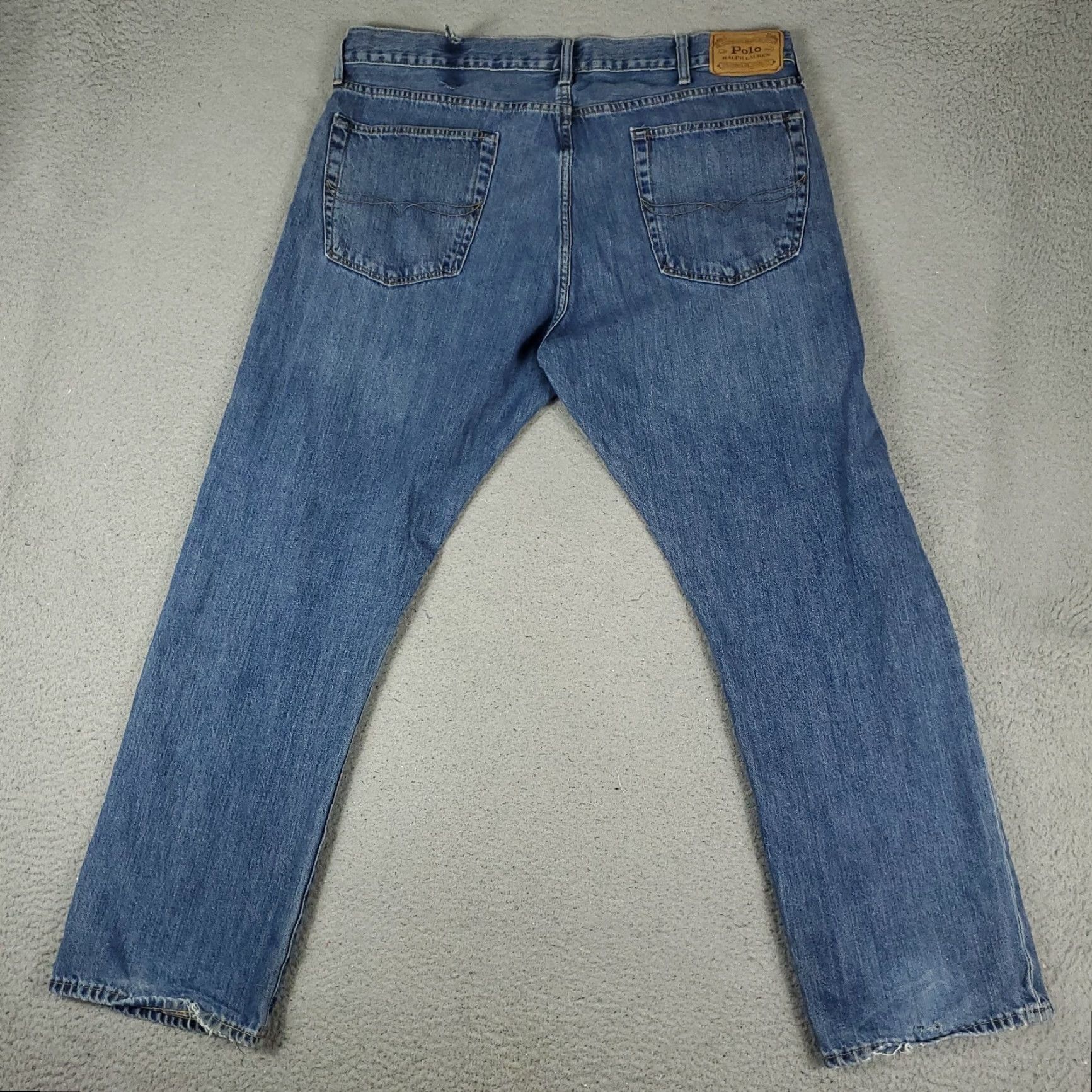Polo Ralph Lauren Ralph Lauren Jeans Mens 38x32 Blue Classic Fit Denim Pants Distressed 5-Pocket Polo Regular Straight Decade Sports Outdoor Jeans Mens Size US 38 / EU 54 - 7 Thumbnail
