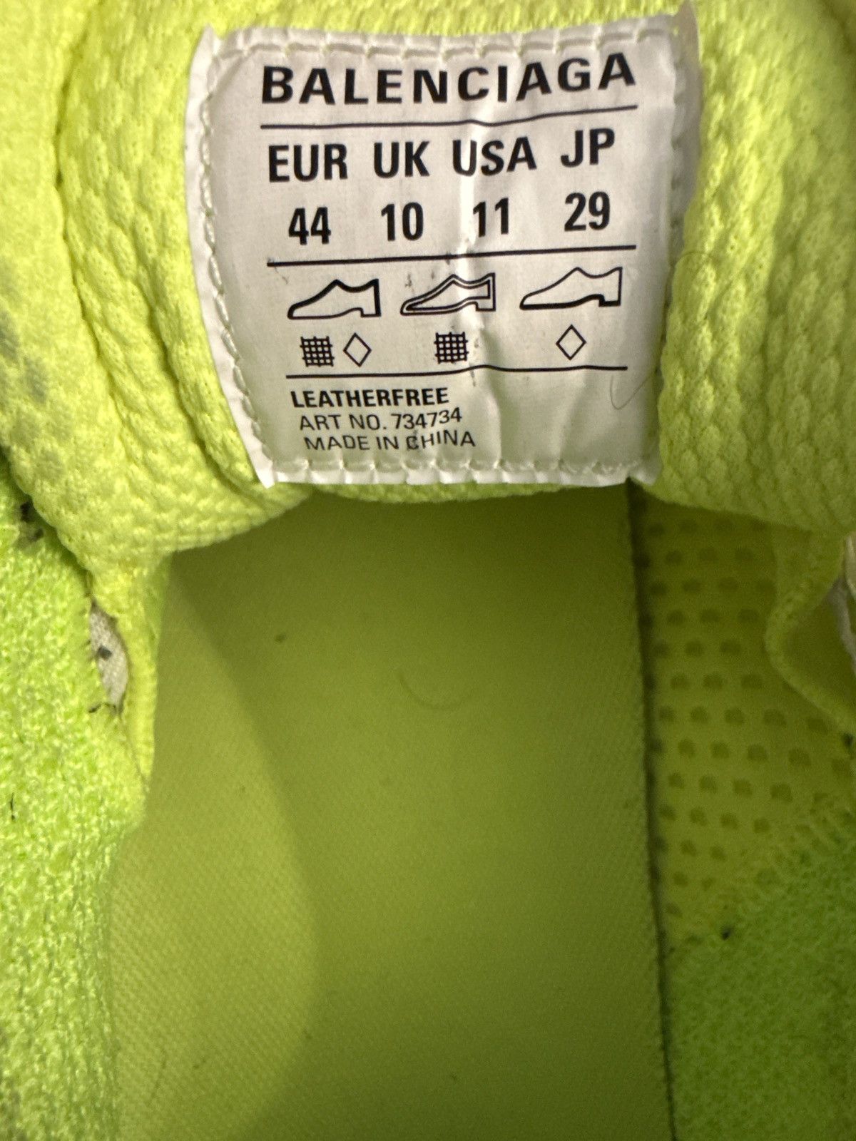 Balenciaga Balenciaga 3XL White Black Fluo Yellow Size US 11 / EU 44 - 7 Thumbnail