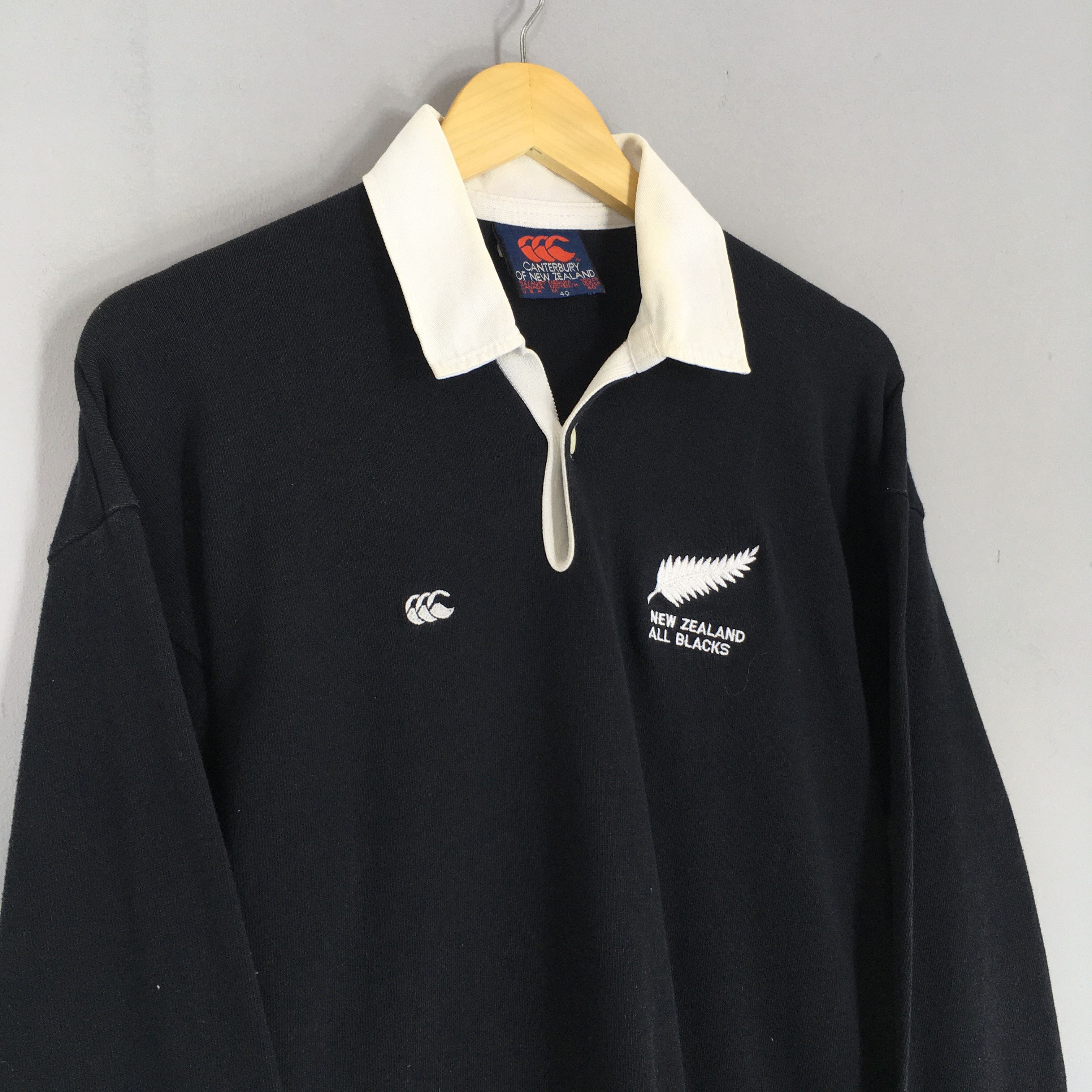 Canterbury of New Zealand Vintage Canterbury Of New Zealand All Blacks Rugby Shirt M Size US M / EU 48-50 / 2 - 3 Thumbnail