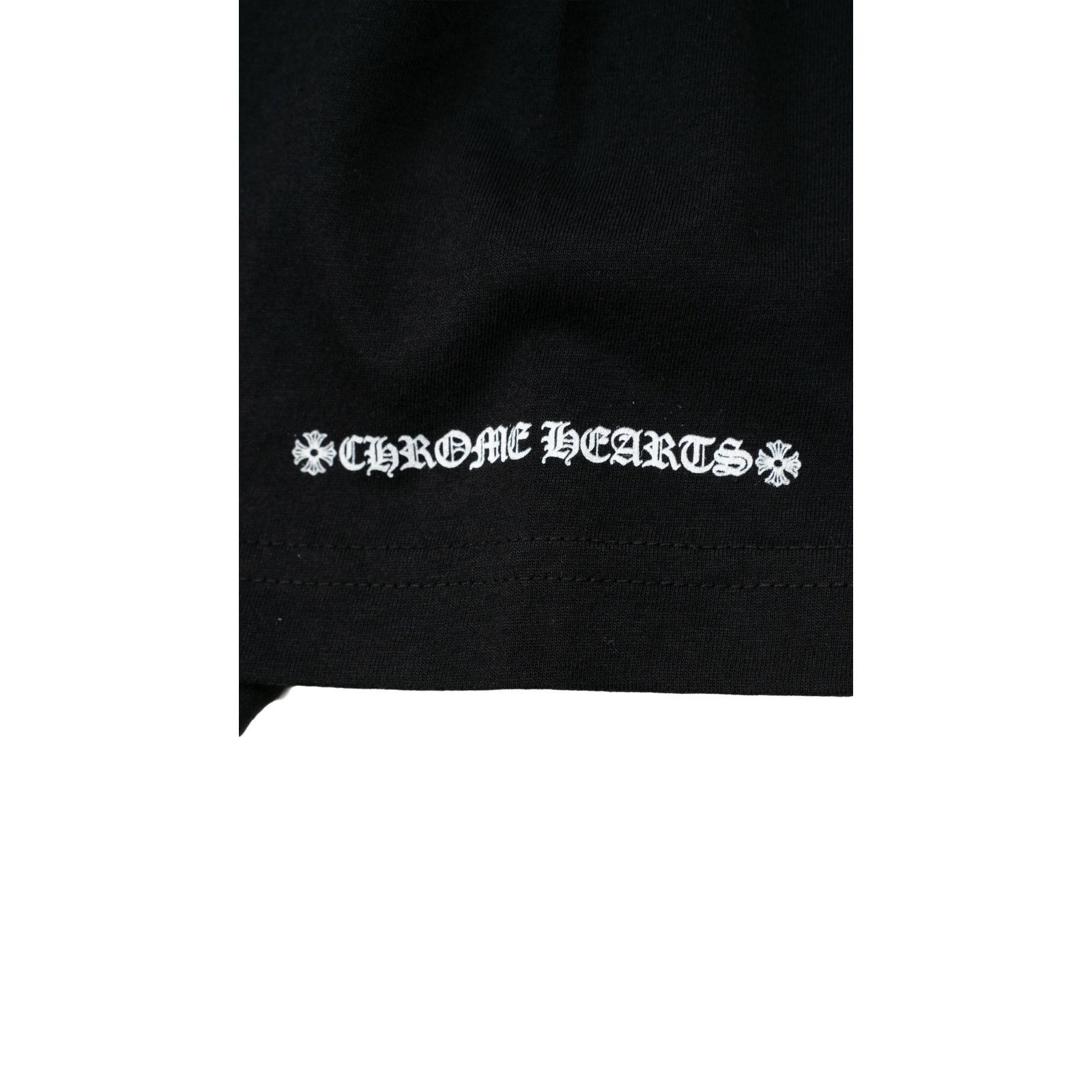 Chrome Hearts White Neck Logo T-Shirt 'Black' Size US S / EU 44-46 / 1 - 4 Thumbnail