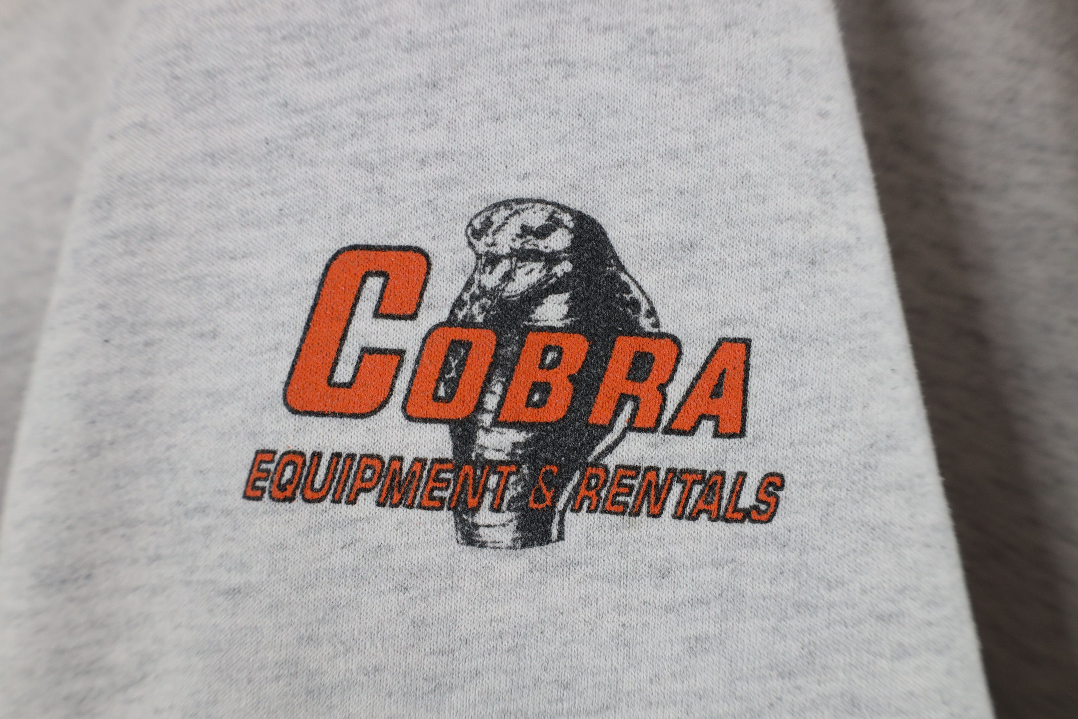 Vintage Vintage 90s Streetwear Cobra Equipment Snake Sweatshirt Gray Size US XXL / EU 58 / 5 - 4 Thumbnail