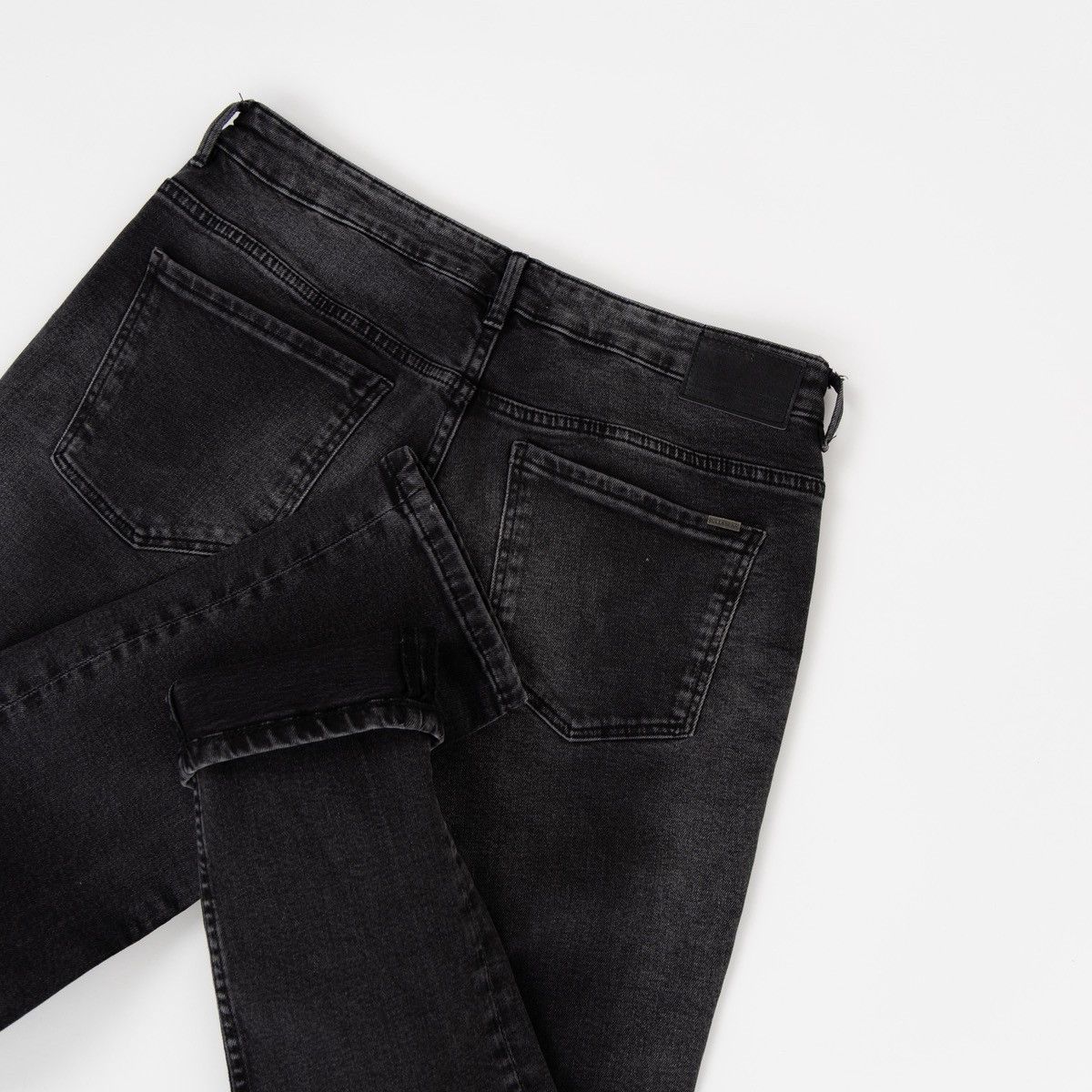 Pull & Bear Pull&Bear Mens Slim Fit Black Jeans Graphic Print Hollywood Size US 32 / EU 48 - 5 Thumbnail