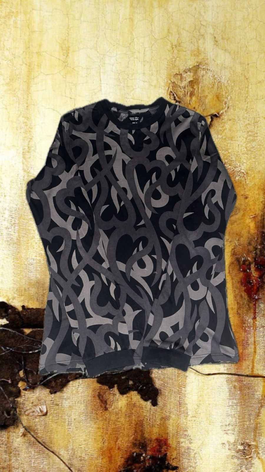 Number(N)ine ナンバーナイン Heart tribal Tシャツ Number(N)ine 04aw Heart tribal T-shirt Number Nine Tribal Pullover