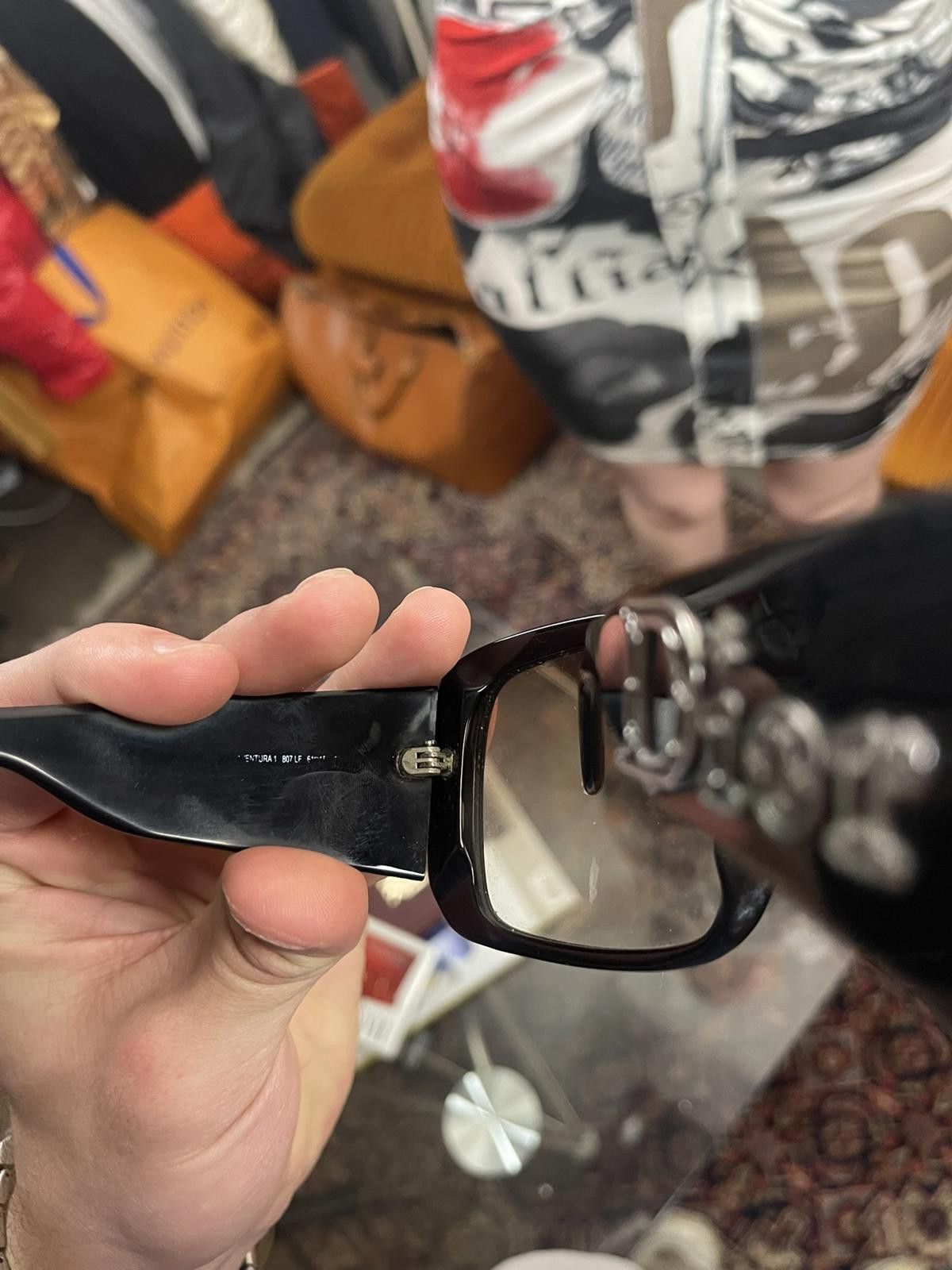 Dior Dior - Oversized Black Sunglasses with Logo Detail Size ONE SIZE - 5 Thumbnail