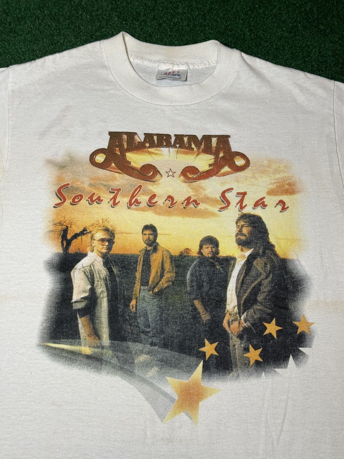 TEE JAYS Vtg 90s Alabama Southern Stars Rock Concert Band T Shirt Size US M / EU 48-50 / 2 - 2 Thumbnail