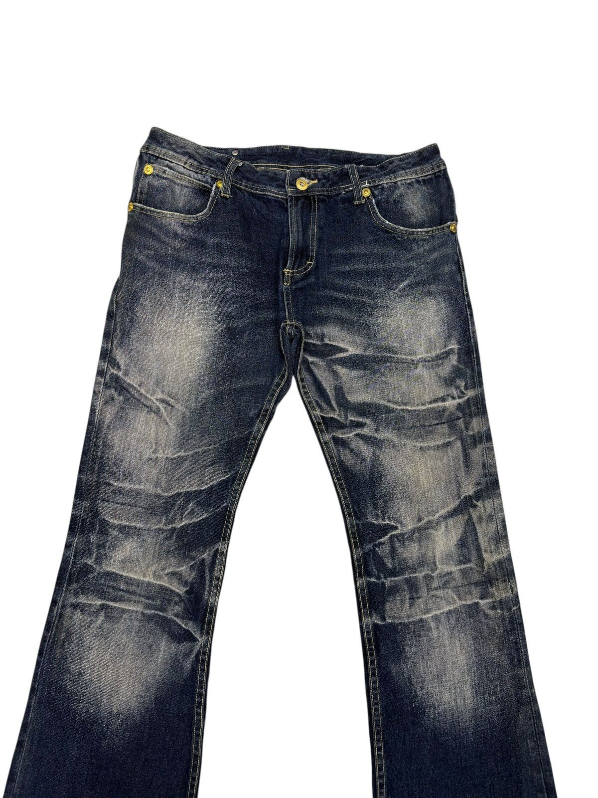 semanticdesign Semantic Design Claw Mark Flared Jean Bootcut Distress Denim Size US 32 / EU 48 - 5 Thumbnail