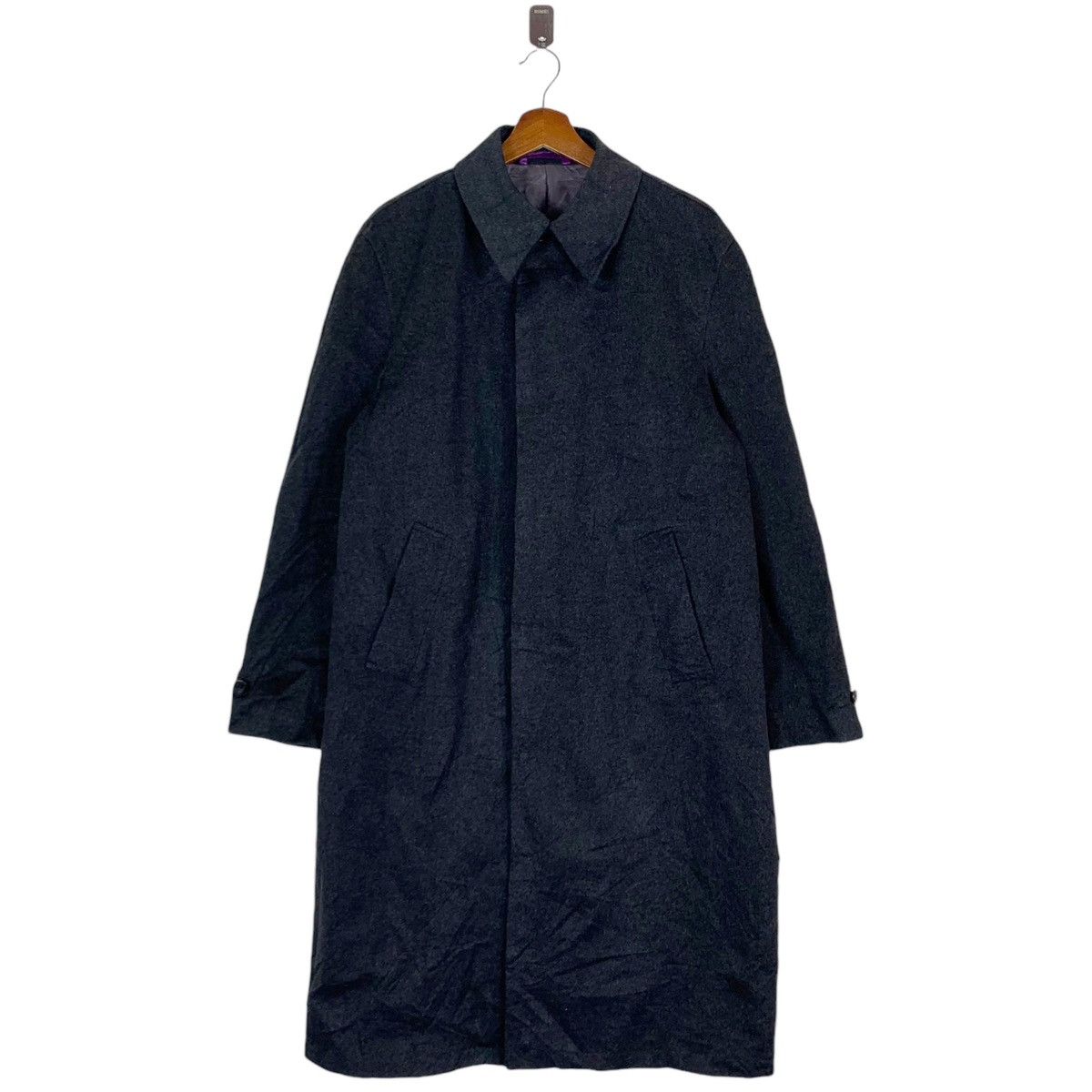 Paul Smith × Vintage VINTAGE PAUL SMITH COLLECTION WOOL OVERCOAT JACKET Size US L / EU 52-54 / 3 - 1 Thumbnail