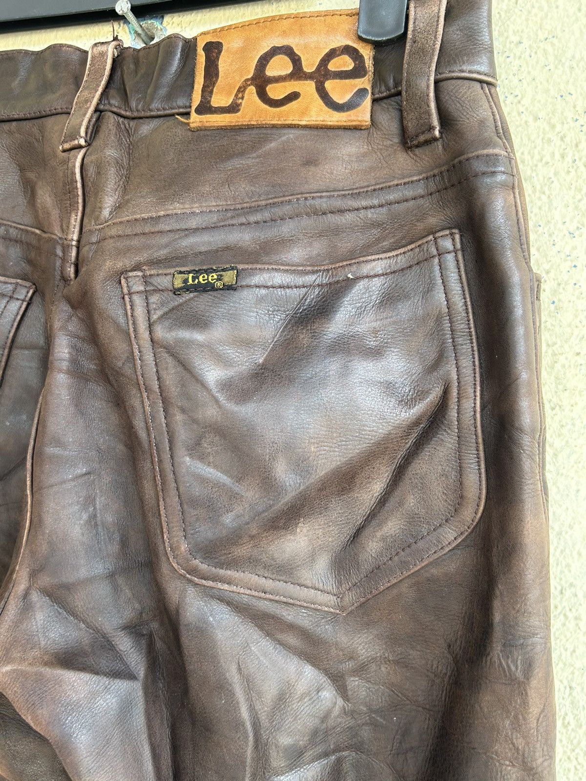 Genuine Leather × Lee Lee Riders Sanforized Boot Cut Leather Pant Size US 28 / EU 44 - 9 Thumbnail