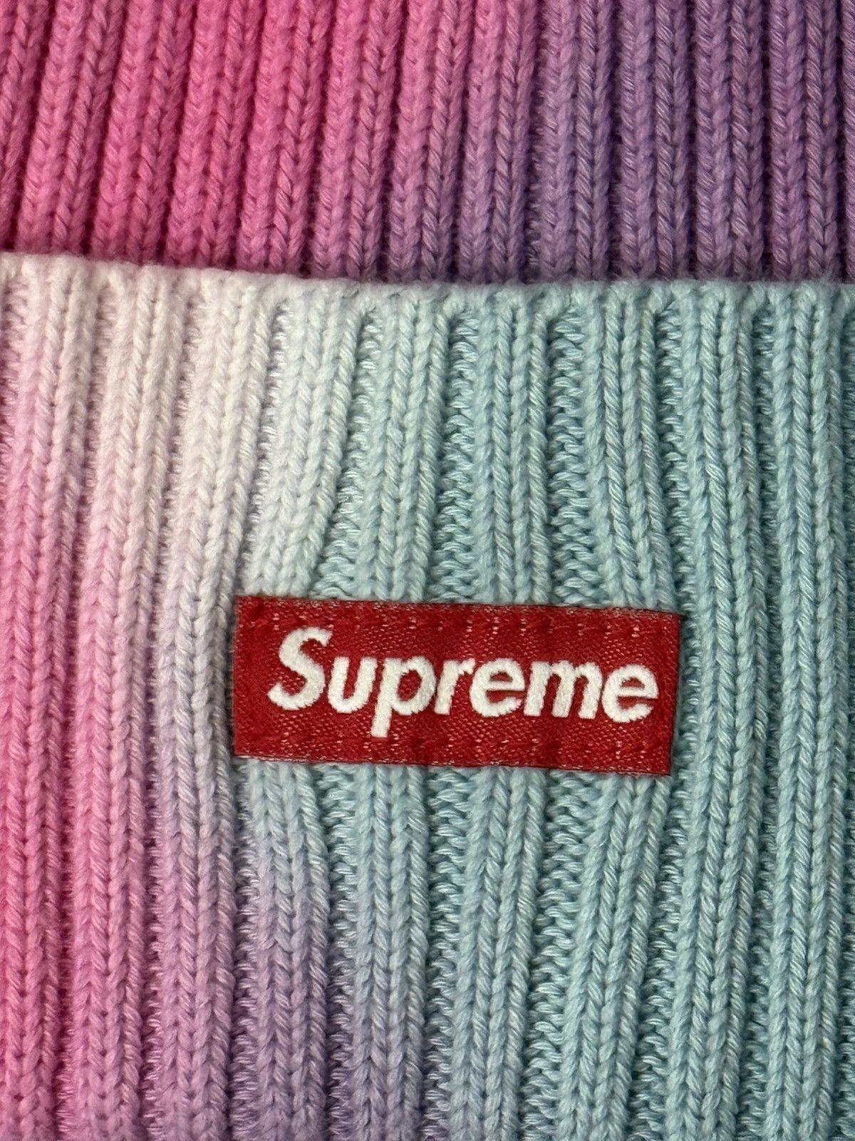 Supreme Supreme Beanie Tye Dye Over Dyed Pink Purple White Blue Size ONE SIZE - 2 Thumbnail