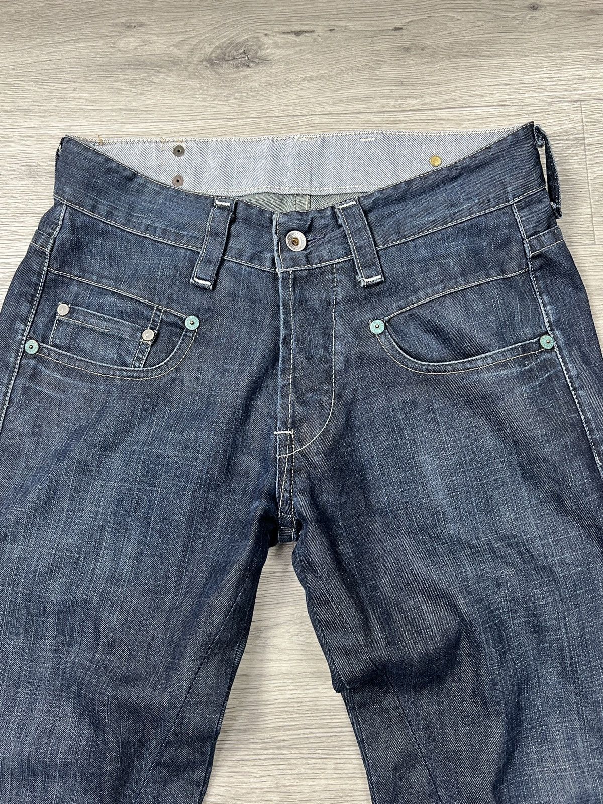 G-Star Vtg G-Star Raw Jeans Dark Wash Blue Loose Straight Denim Y2K Size US 30 / EU 46 - 4 Thumbnail