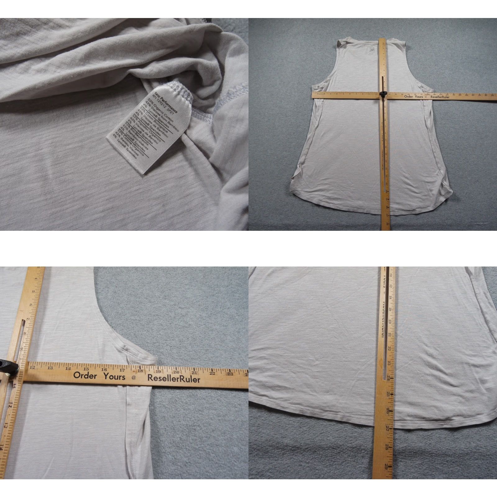 Vintage TASC Shirt Womens Large Gray Tank Top Sleeveless Performance Bamboo Ladies Size L / US 10 / IT 46 - 8 Thumbnail