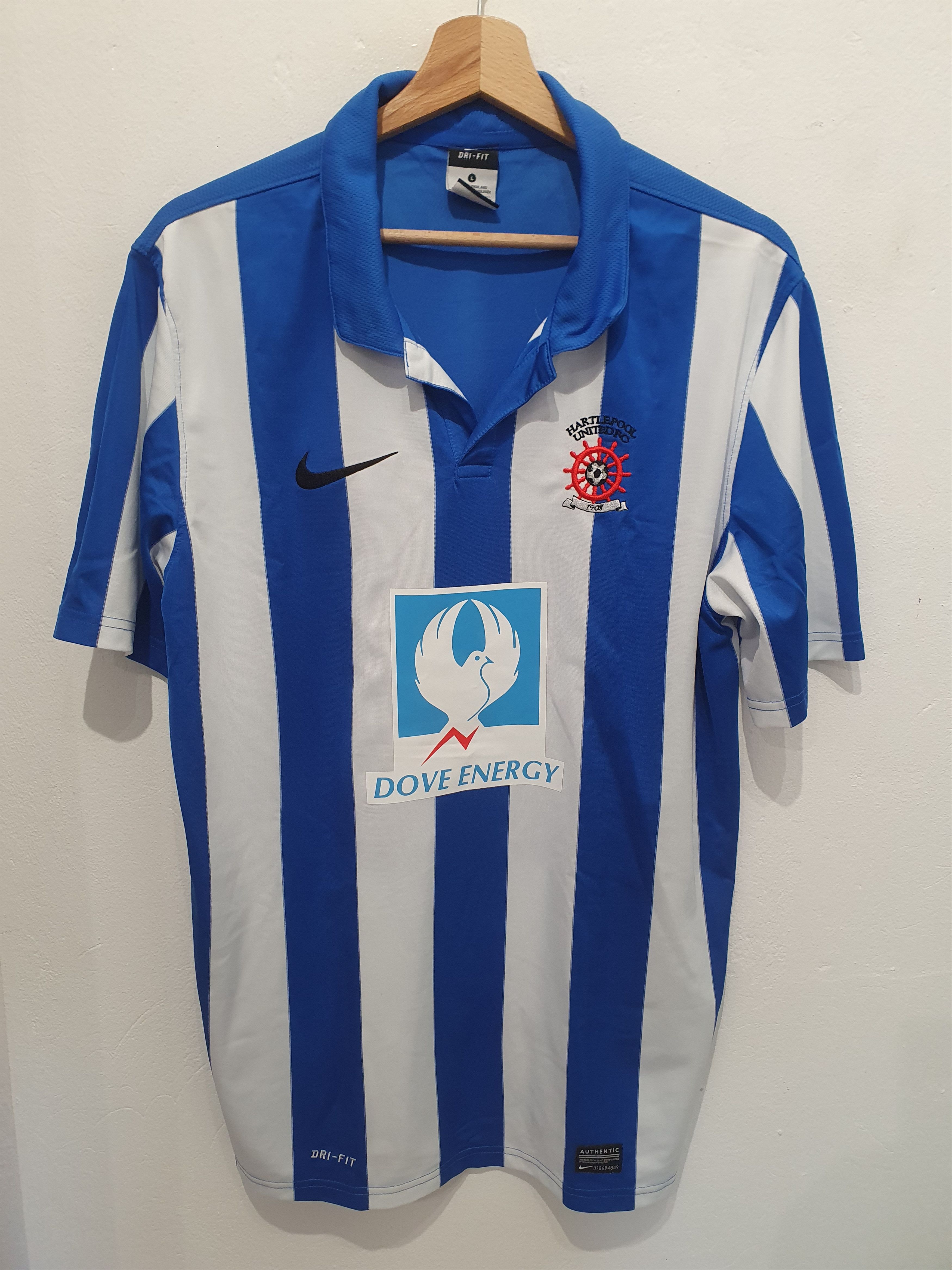 image of Hartlepool United Fc 2013 Nike Size L Jersey Shirt Football, Men's