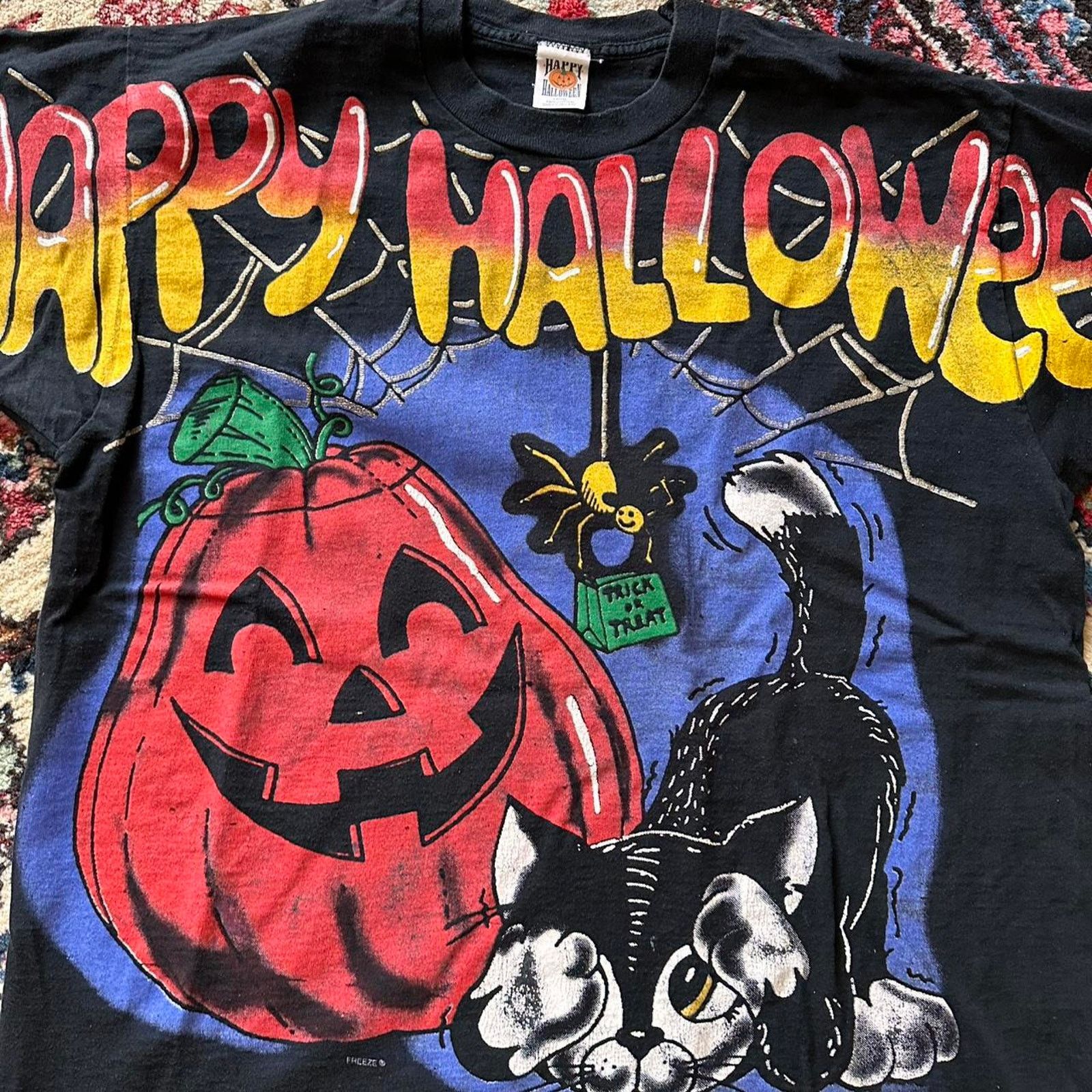 Cartoon Network × Vintage Vintage 1996 Halloween All Over Print Shirt Size US L / EU 52-54 / 3 - 4 Thumbnail