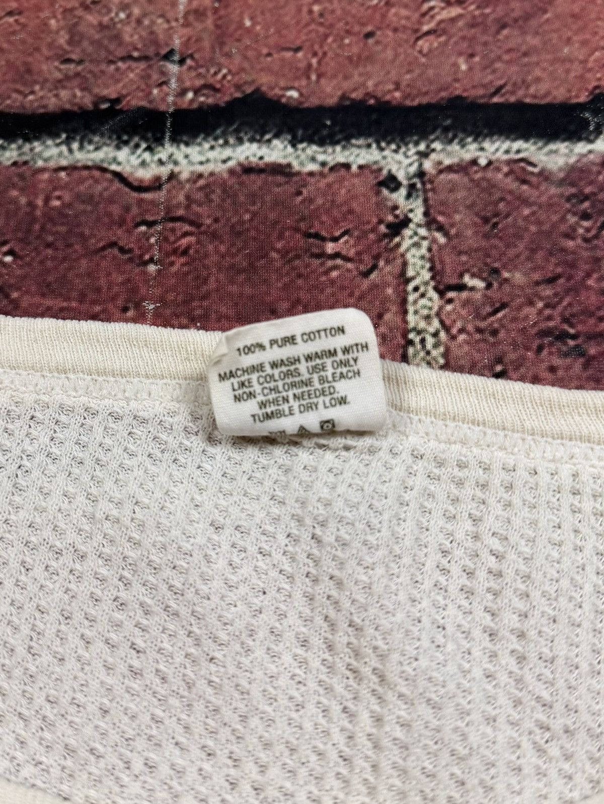Other Vintage Morgan Mills Thermal Shirt Waffle Knit Cotton Works Size US XL / EU 56 / 4 - 8 Thumbnail