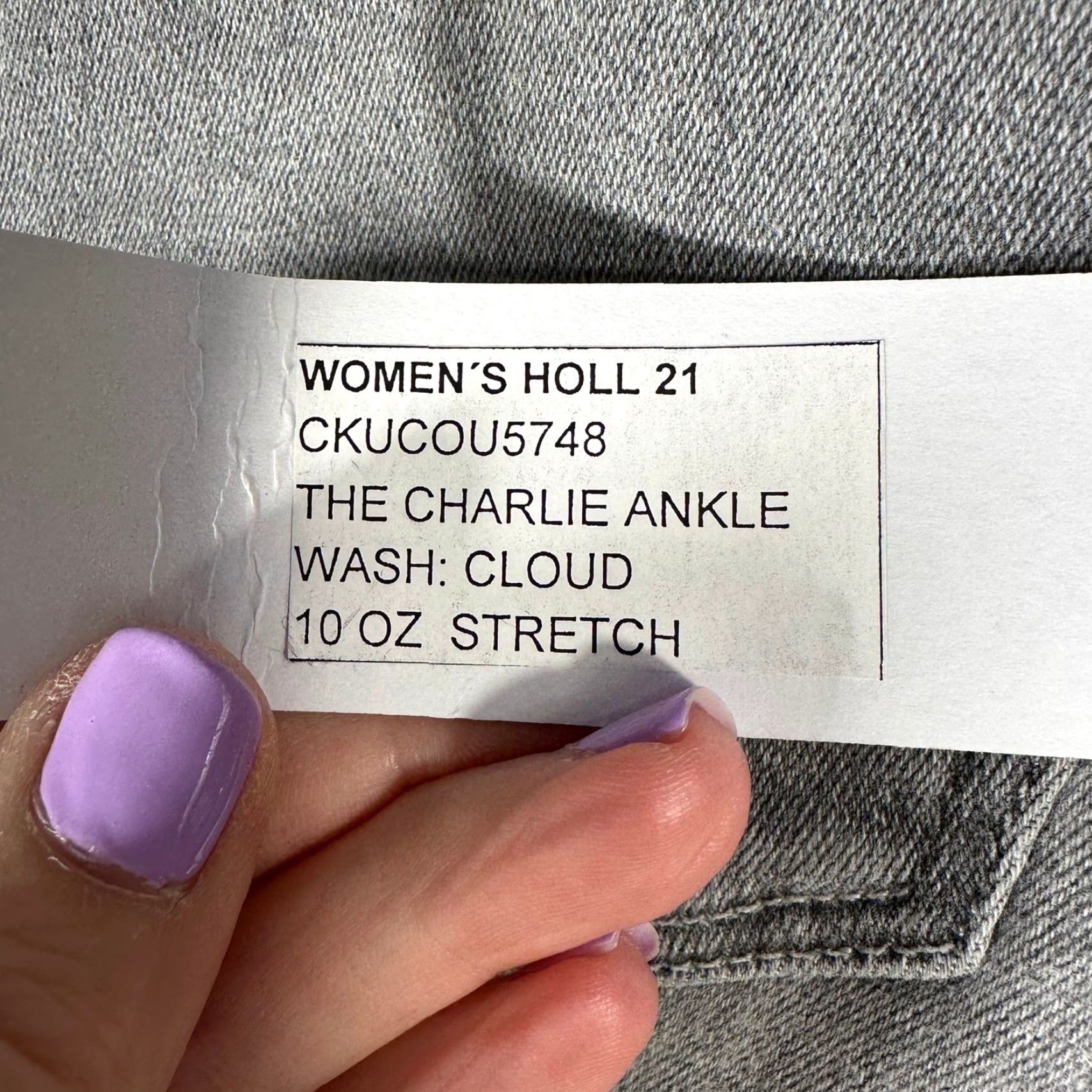 Vintage Joes Jeans The Charlie High Rise Skinny Ankle Grey Cloud Wash 26 Jeans Women Button Zip Pockets Cotton Blend Stretch 5-Pocket Modern Slim Vintage No Size 26" / US 2 / IT 38 - 4 Thumbnail