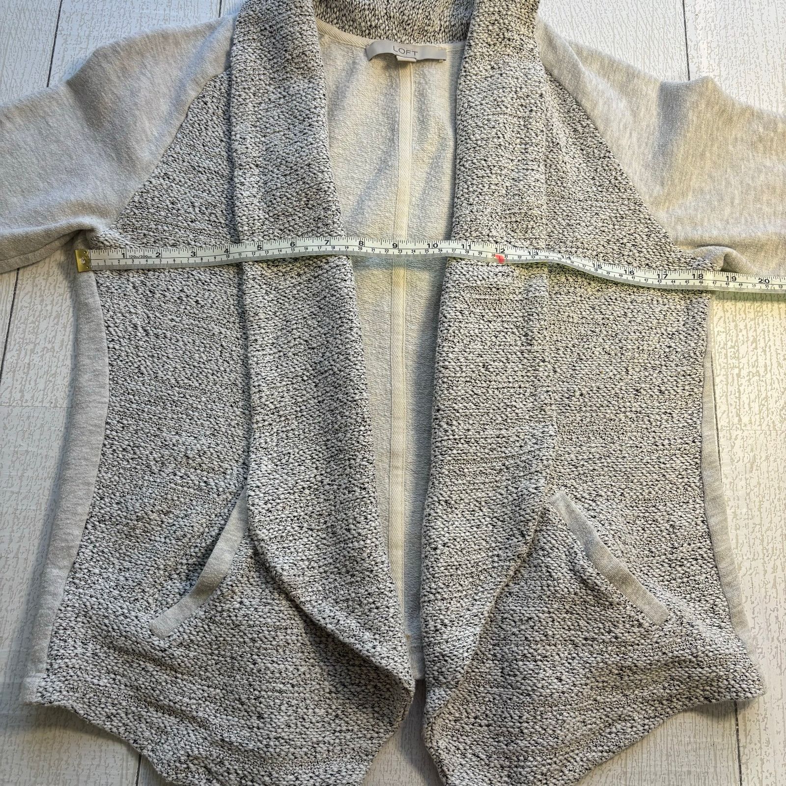 Loft LOFT Gray Drape Collar Athleisure Jacket Medium Size M / US 6-8 / IT 42-44 - 9 Thumbnail