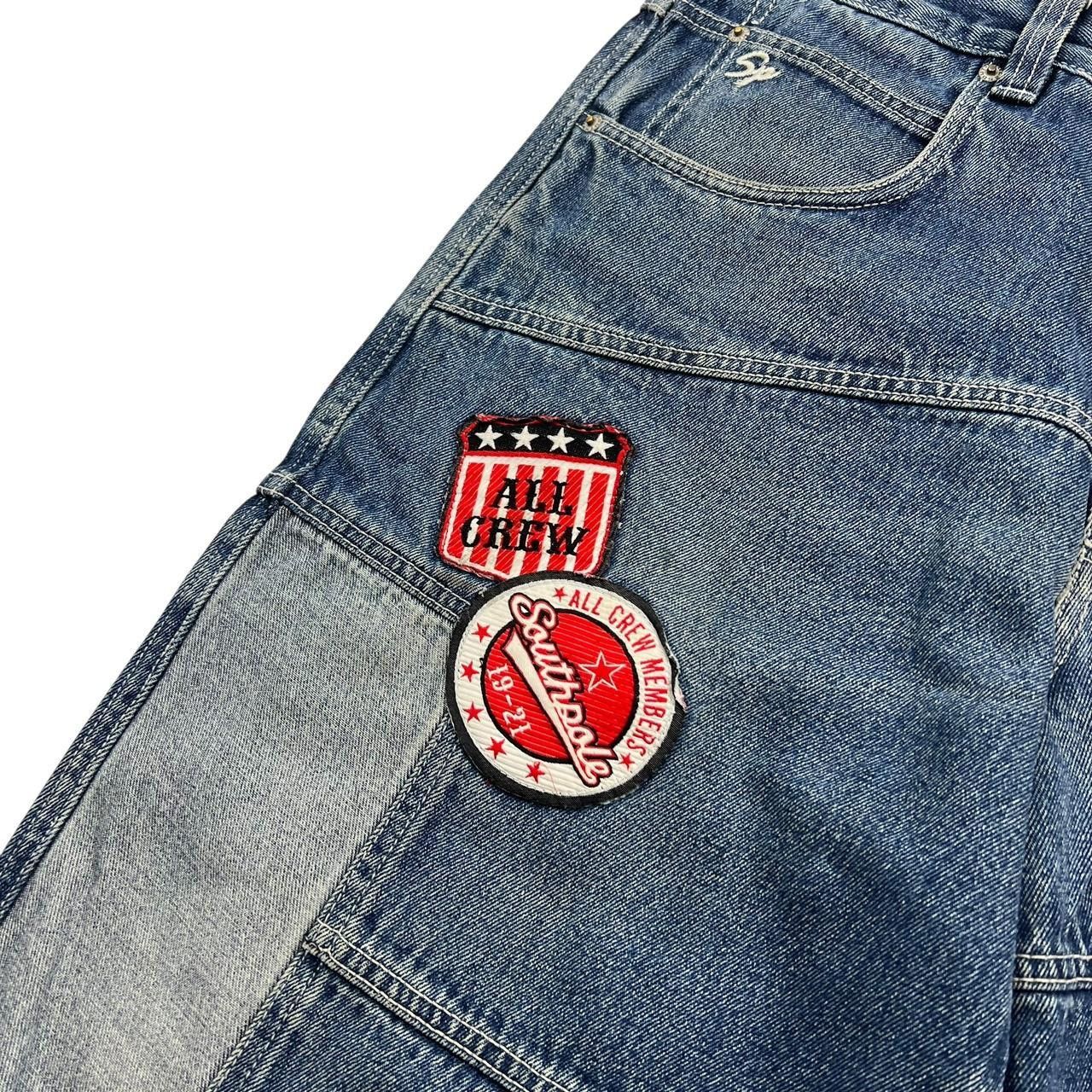 Southpole Vintage Southpole Patch Denim Shorts / Jorts - Waist: 36” Size US 36 / EU 52 - 3 Thumbnail