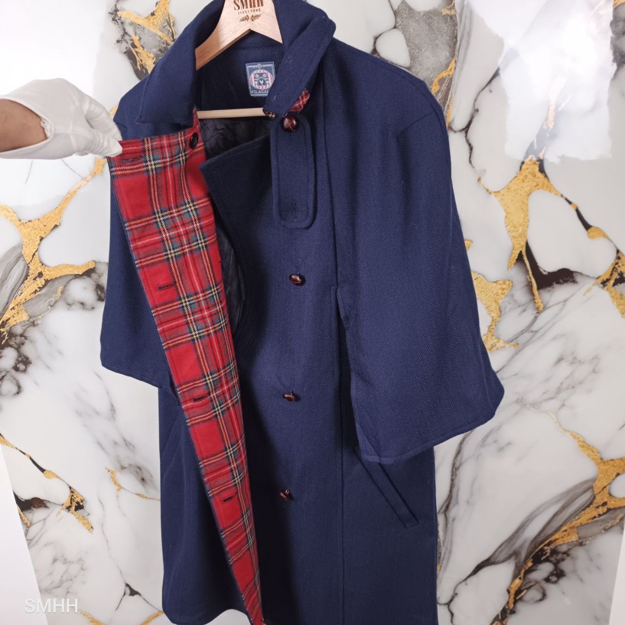Vilagallo [Rare] Vilagallo Wool Cape – 214 MARINO – 38(One-Size) New Size S / US 4 / IT 40 - 9 Thumbnail
