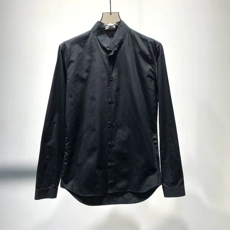 Dior Dior Black Cotton Long Sleeve Shirt 0089 Size US M / EU 48-50 / 2 - 1 Thumbnail
