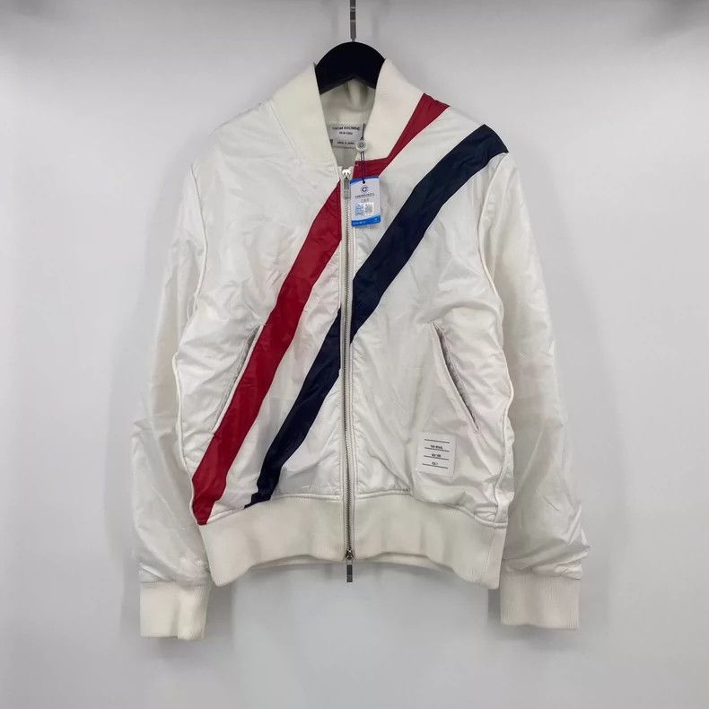 Thom Browne Thom Browne Striped Zip Jacket-dmc Size US M / EU 48-50 / 2 - 1 Thumbnail