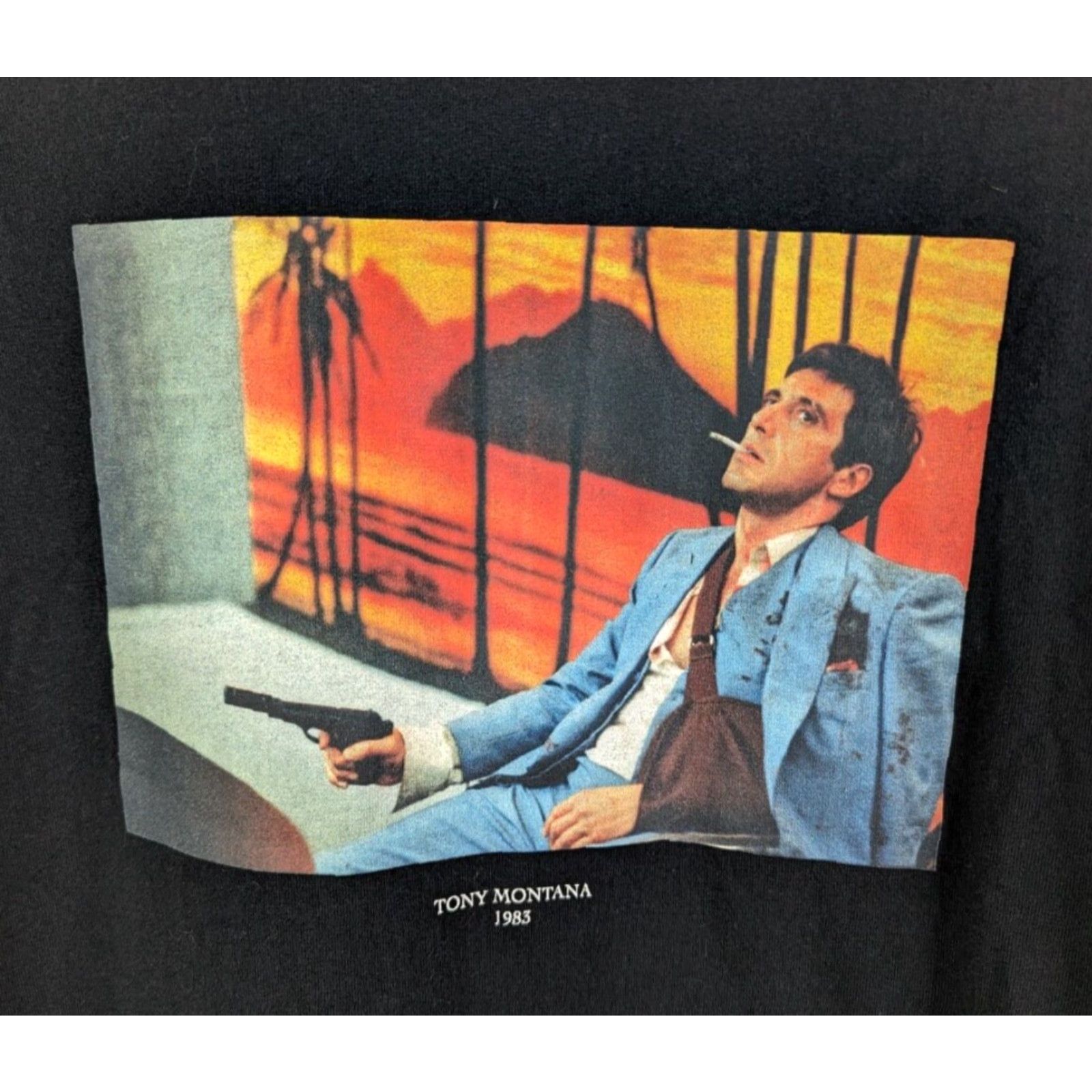 Palace Scarface x Shoe Palace T-Shirt L Black Tony Montana Tee Movie Mens Size US L / EU 52-54 / 3 - 2 Thumbnail