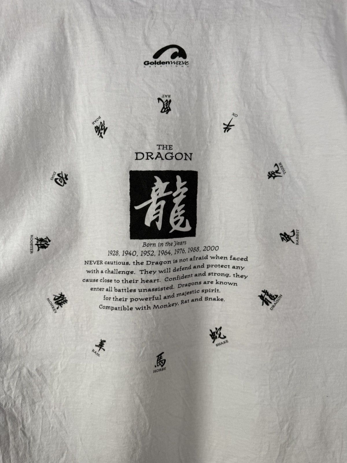 Tultex Year of the Dragon 1994 tultex vintage tee Size US L / EU 52-54 / 3 - 7 Thumbnail