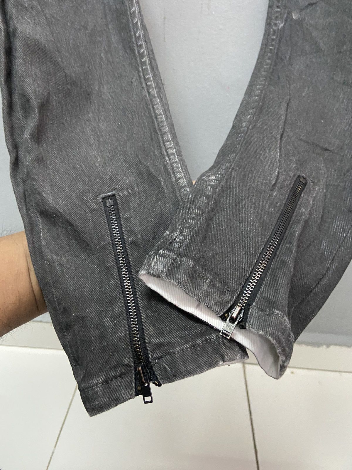 Japanese Brand 2Y DENIM WHITE BLACK JEANS Size US 31 - 5 Thumbnail