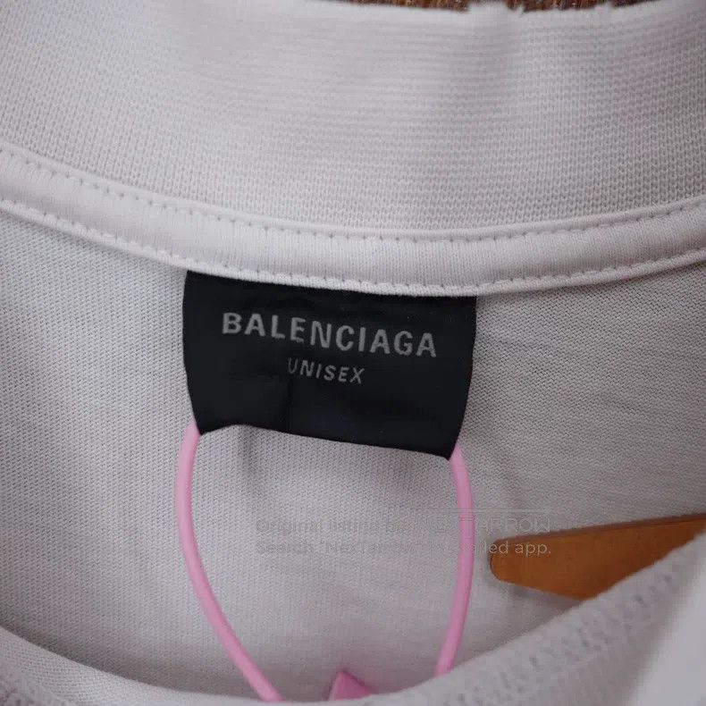 Balenciaga Balenciaga White vintage front and back tape logo short-sl Size US S / EU 44-46 / 1 - 4 Thumbnail