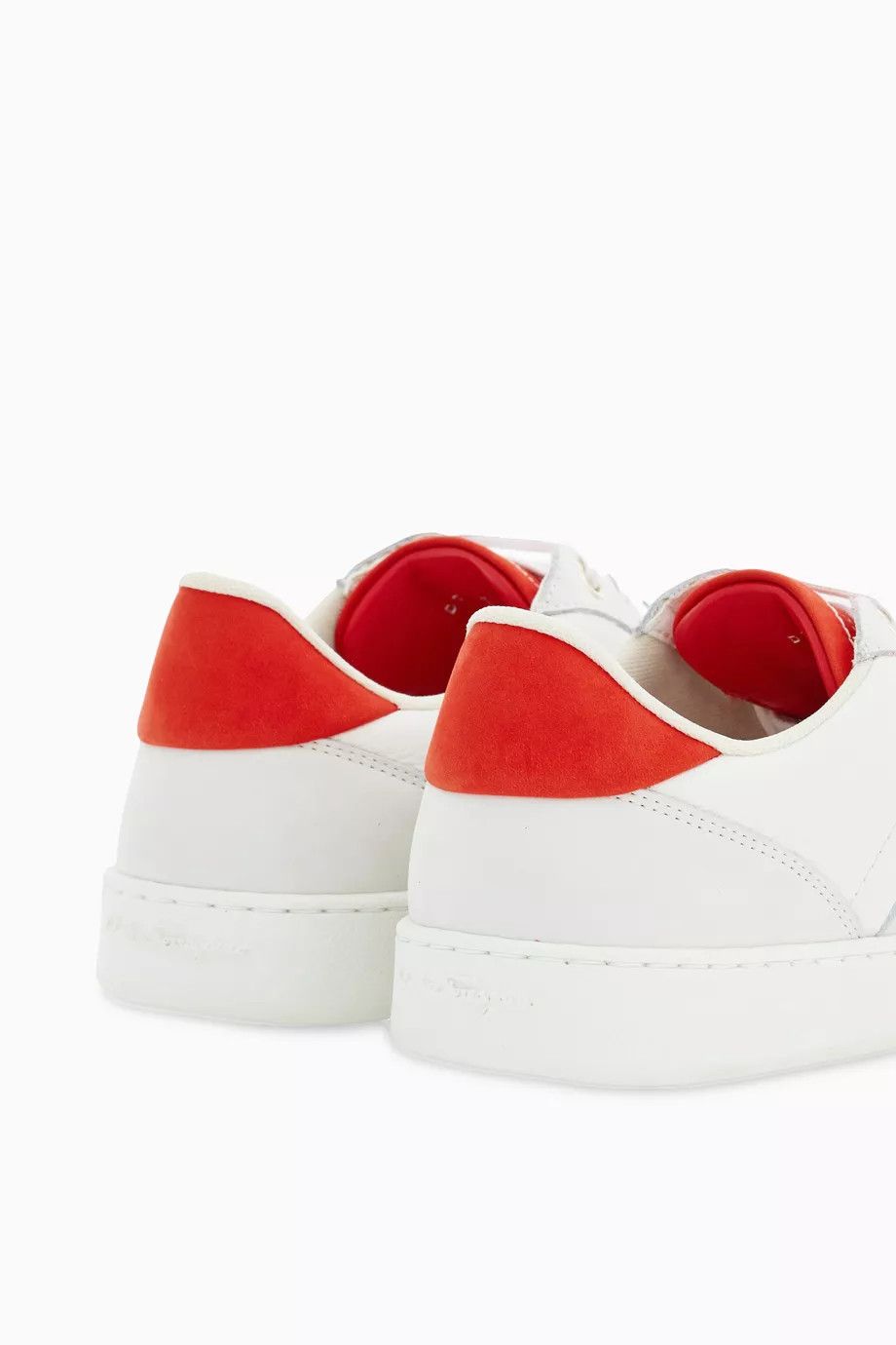 Salvatore Ferragamo o1y0426 Low-Top Sneakers in White/Orange Size US 5.5 / IT 35.5 - 3 Thumbnail