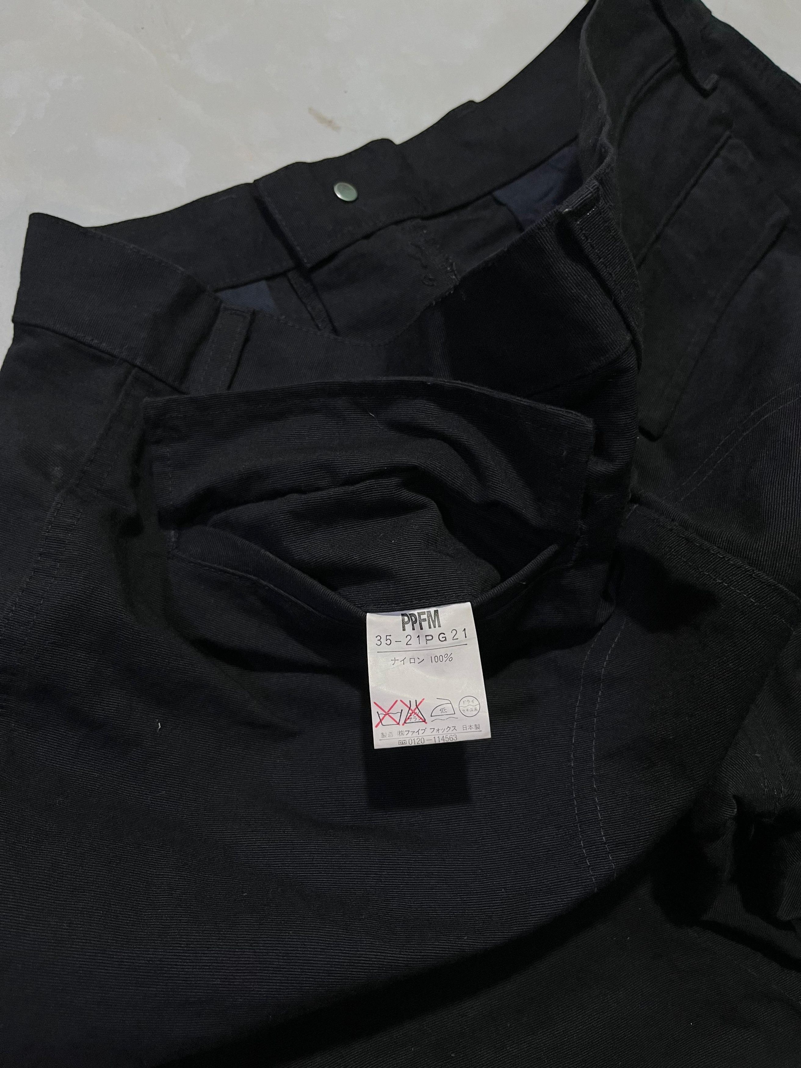 PPFM PPFM Double Pocket Black Pants Size US 29 - 6 Thumbnail
