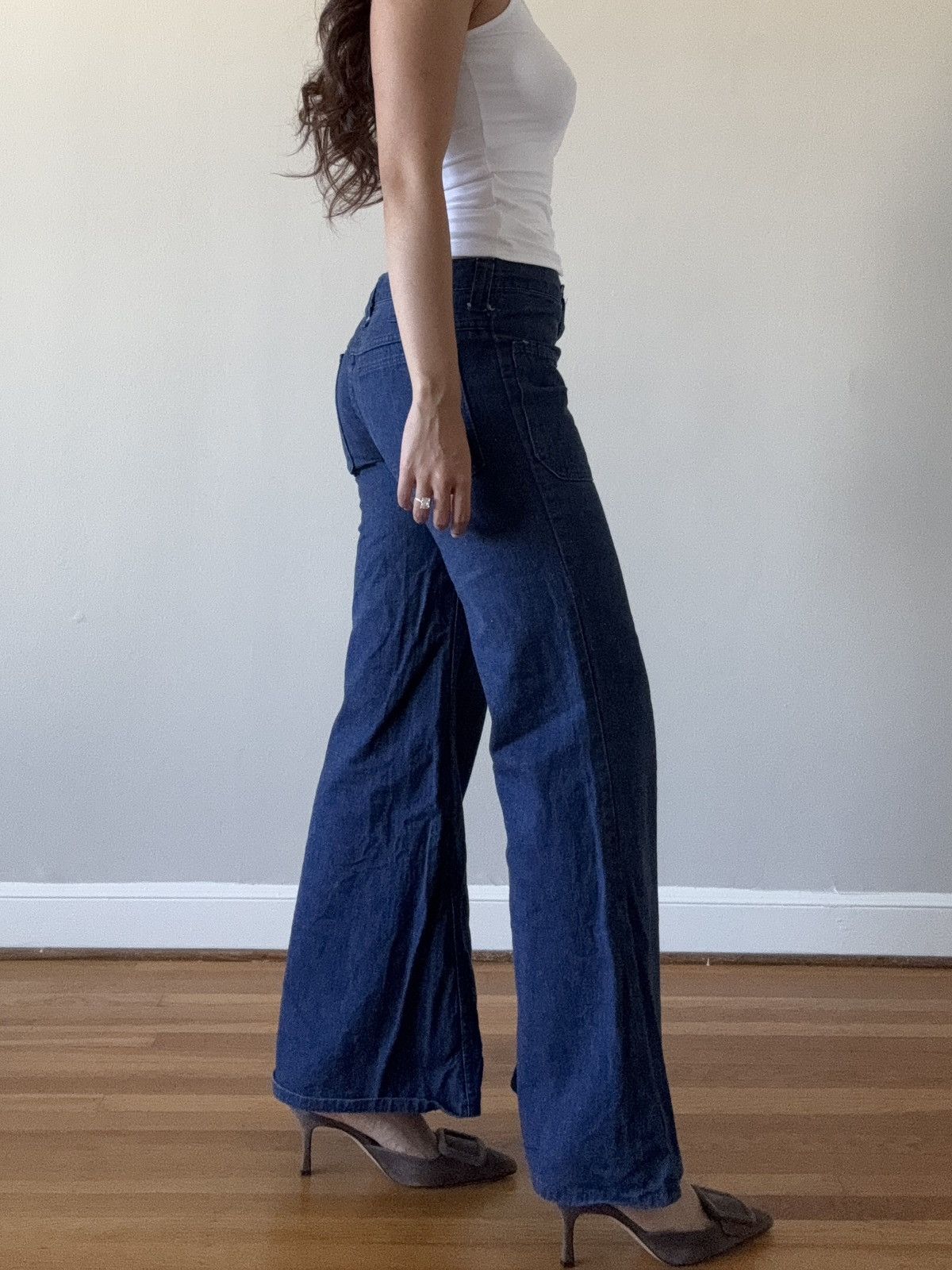 Vintage × Wrangler vintage low rise flare jeans Size 25" / US 0 / IT 36 - 3 Thumbnail