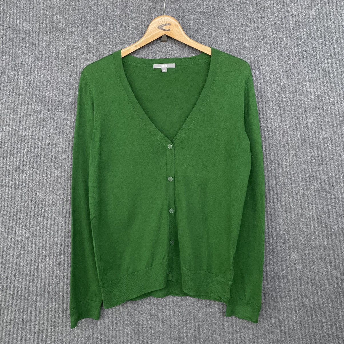 Japanese Brand × Nirvana Uniqlo Green Cardigan Kurt Cobain Mohair Grunge Style Size US S / EU 44-46 / 1 - 1 Thumbnail