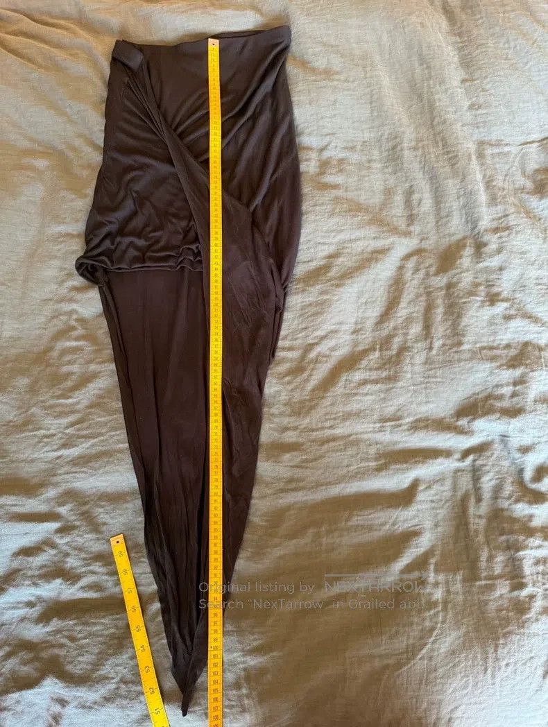 Helmut Lang Helmut Lang size M Made in USA Draped Asymmetric Modal Skir Size 25" / US 0 / IT 36 - 8 Thumbnail