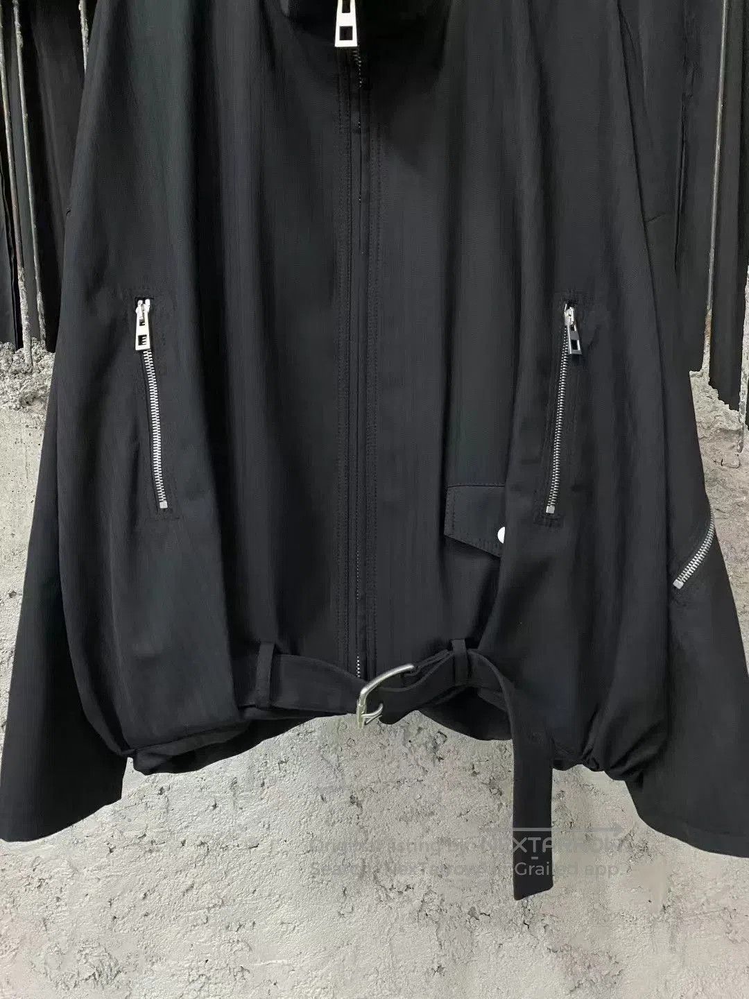 Loewe Loewe Black Vertical Stripe Wool Balloon Jacket. Size S / US 4 / IT 40 - 4 Thumbnail