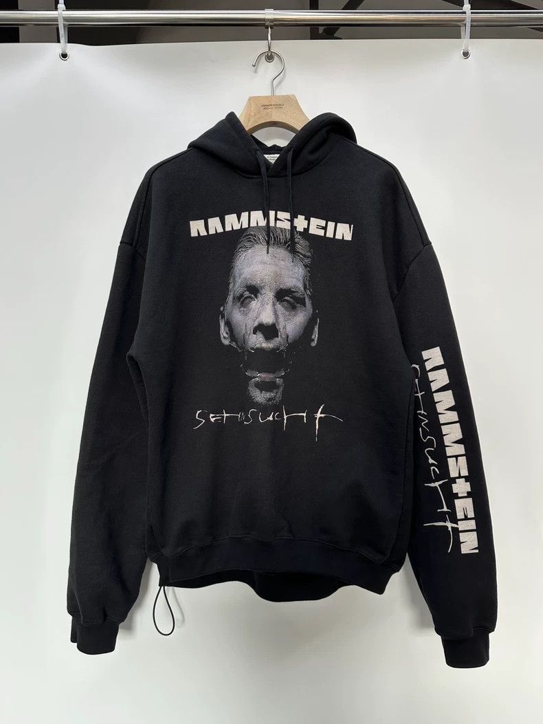 Vetements Archive Rammstein Band Singer Printed Hoodie