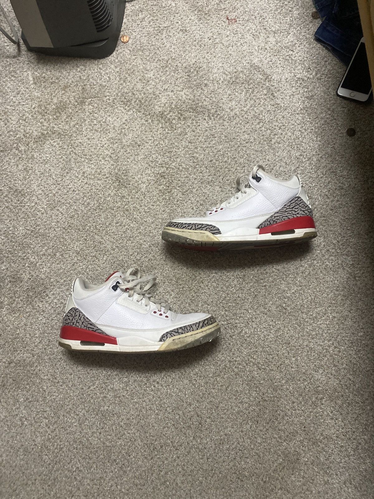 Jordan Brand Air Jordan 3 retro red Size US 10.5 / EU 43-44 - 1 Thumbnail