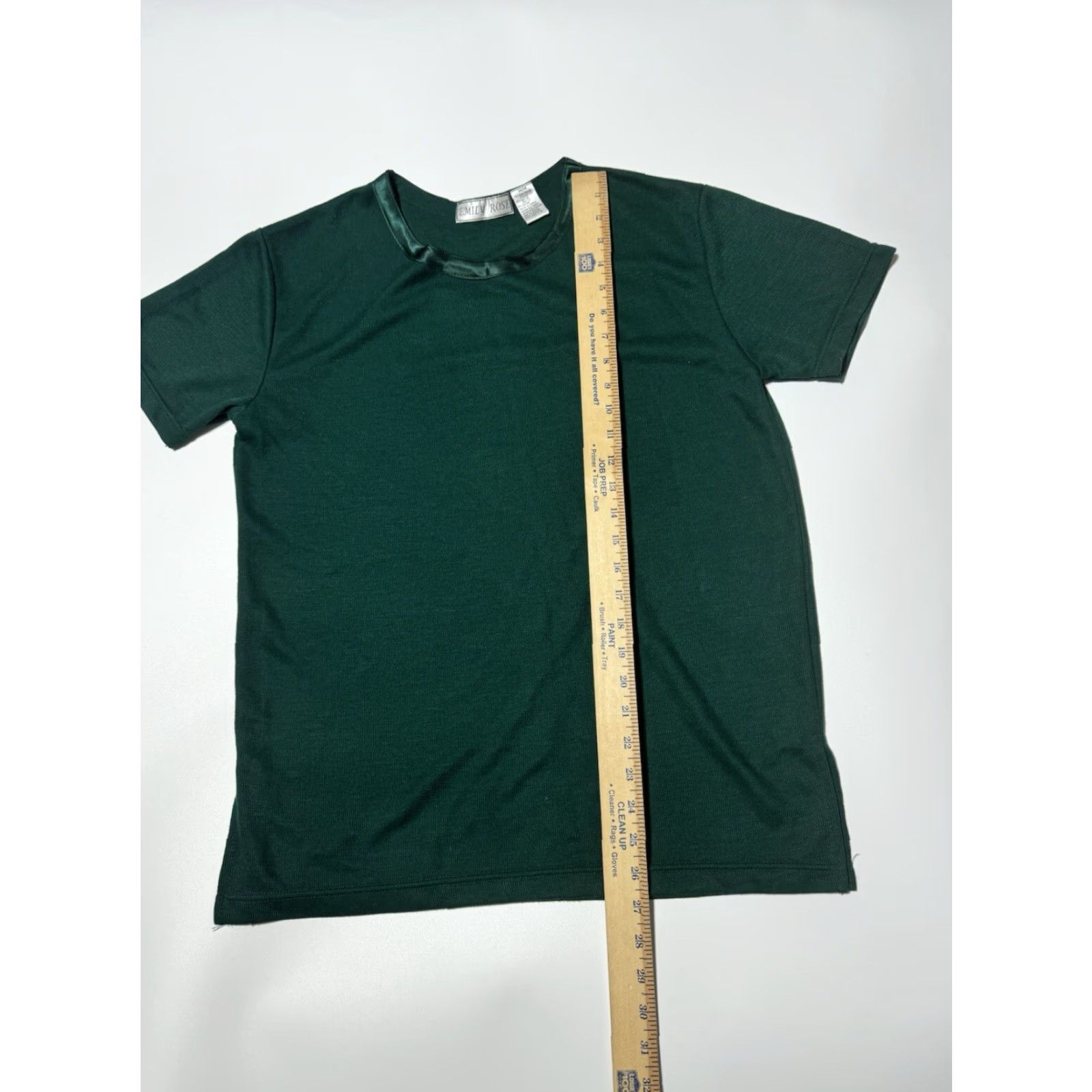 Vintage VINTAGE Emily Rose T-Shirt Shirt Women M Green Satin Neck 80s 90s Christmas Holiday Whimsigoth Retro Korea Ribbed Size M / US 6-8 / IT 42-44 - 4 Thumbnail
