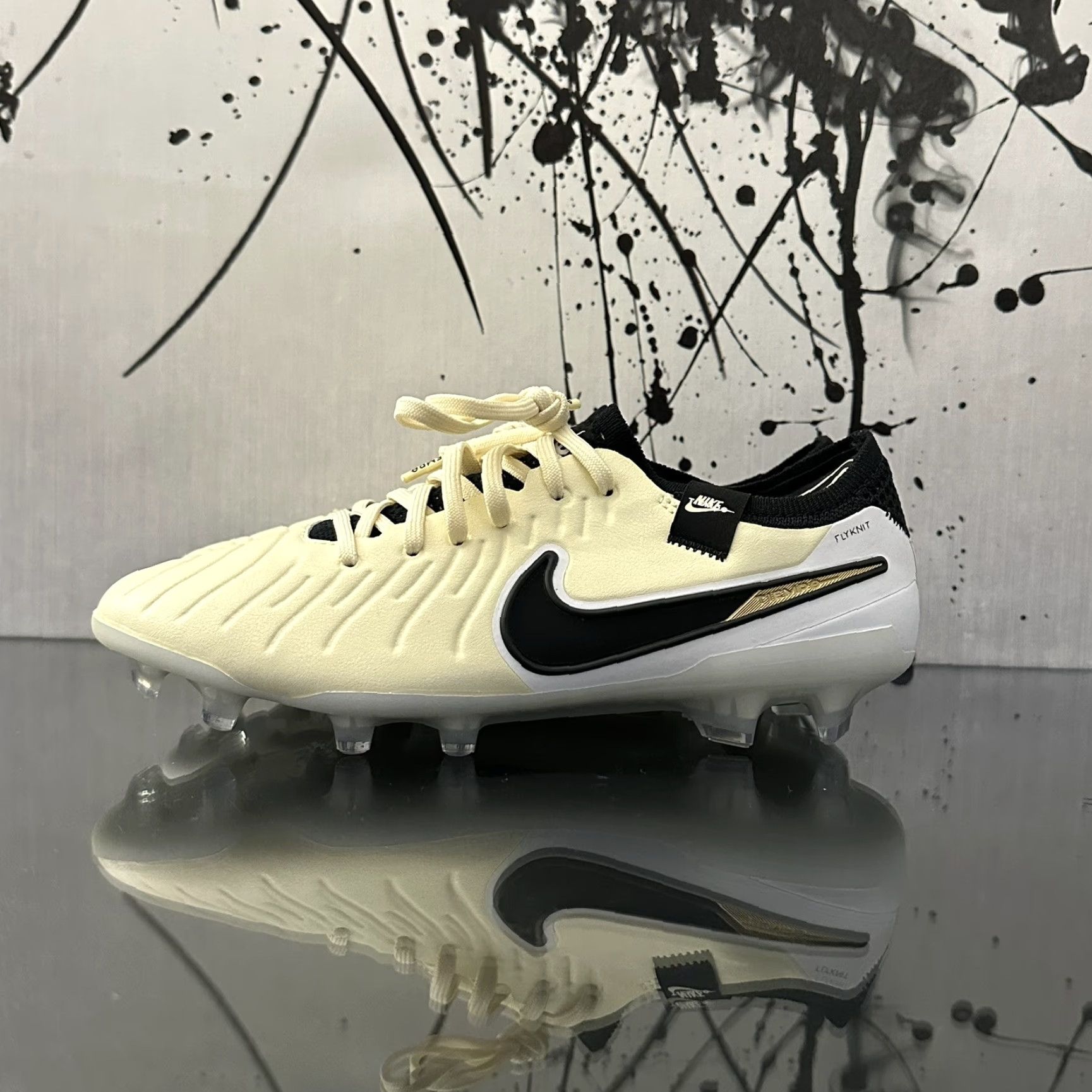 Nike Nike Tiempo Legend 10 Elite FG Soccer Cleats Mens 5 Womens 6.5 Black DV4328-700 Nike Tiempo Legend 10 Elite FG Cleats Mens Womens 5 6.5 Black Size US 5 / IT 35 - 3 Thumbnail