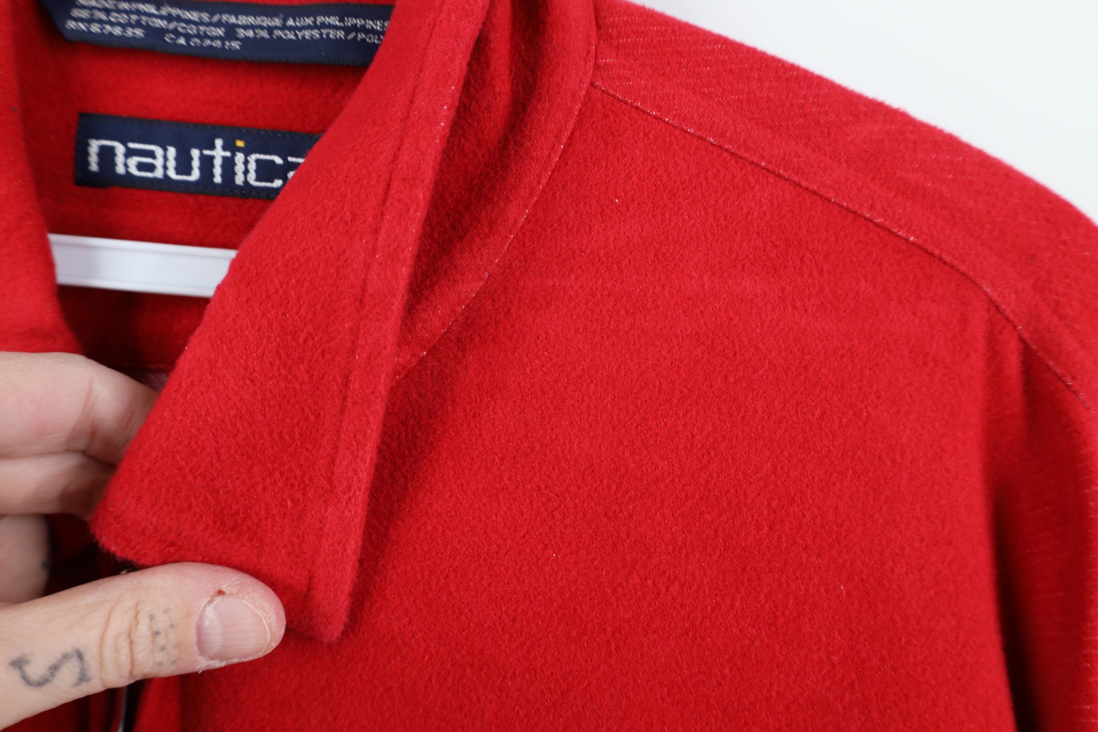 Nautica Vintage 90s Nautica Full Zip Collared Shirt Jacket Jac Shirt Size US XL / EU 56 / 4 - 9 Thumbnail
