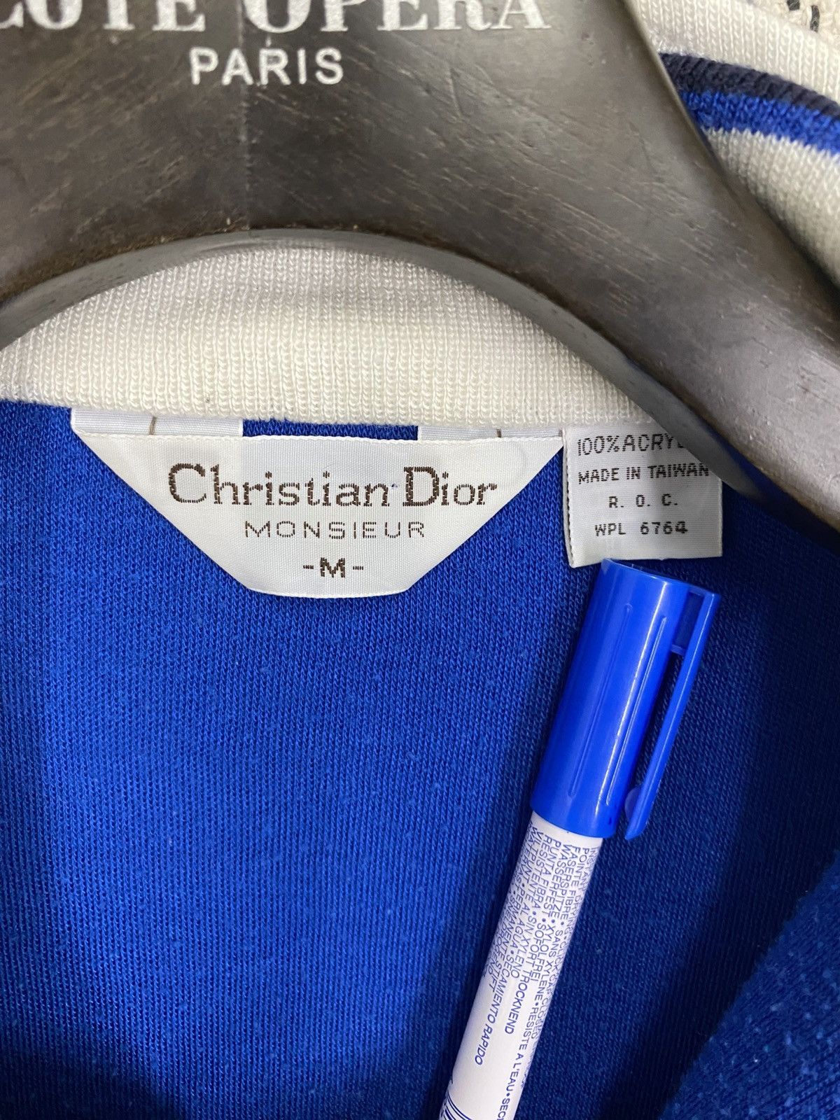 Christian Dior Monsieur × Designer × Vintage Vtg 70s christian dior sweater striped zipper small logo Size US M / EU 48-50 / 2 - 6 Thumbnail