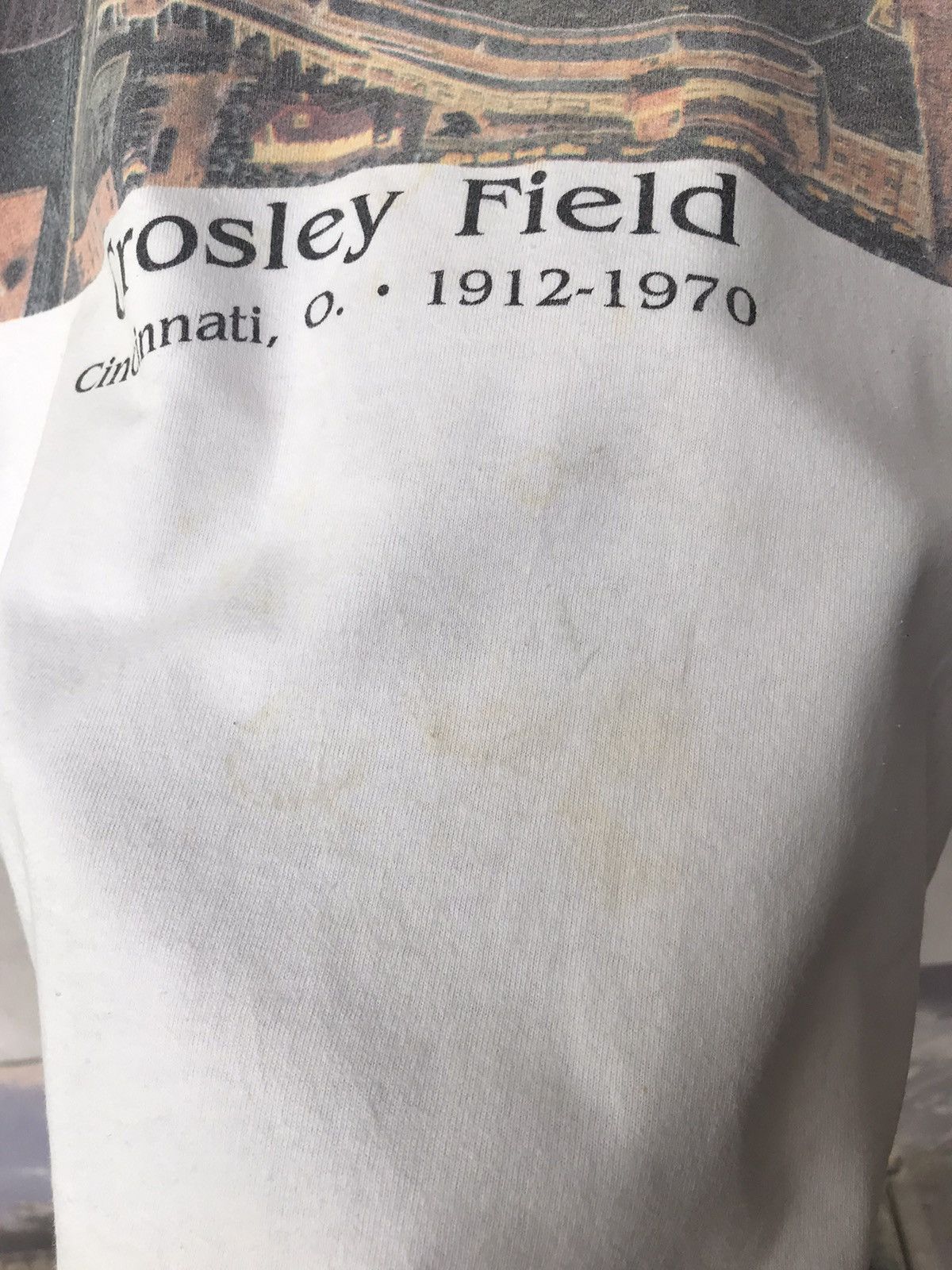 Vintage Vintage Distressed Crosley Field Cincinnati Tee Size US L / EU 52-54 / 3 - 4 Thumbnail