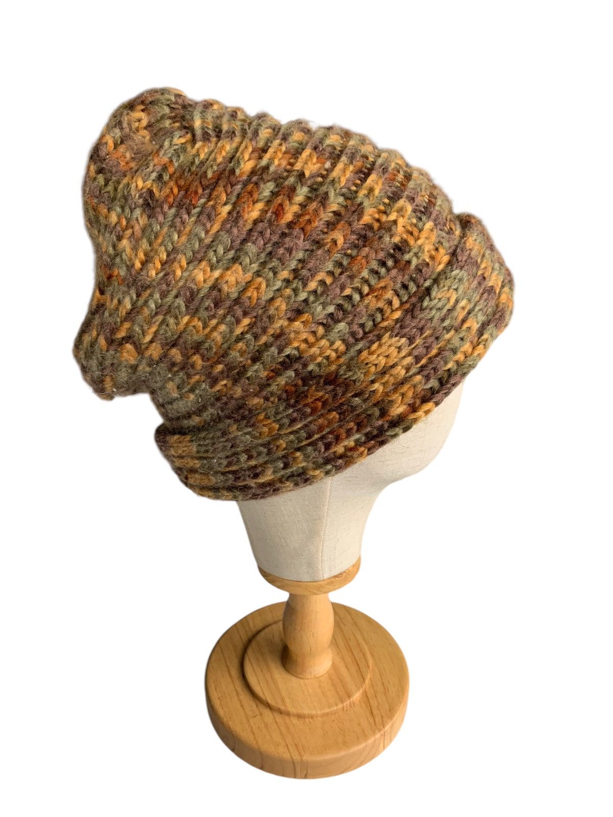 Japanese Brand × Kapital × Vintage Multicolour Crochet knit Wool Rare Hairy long Beanie hats Size ONE SIZE - 7 Thumbnail