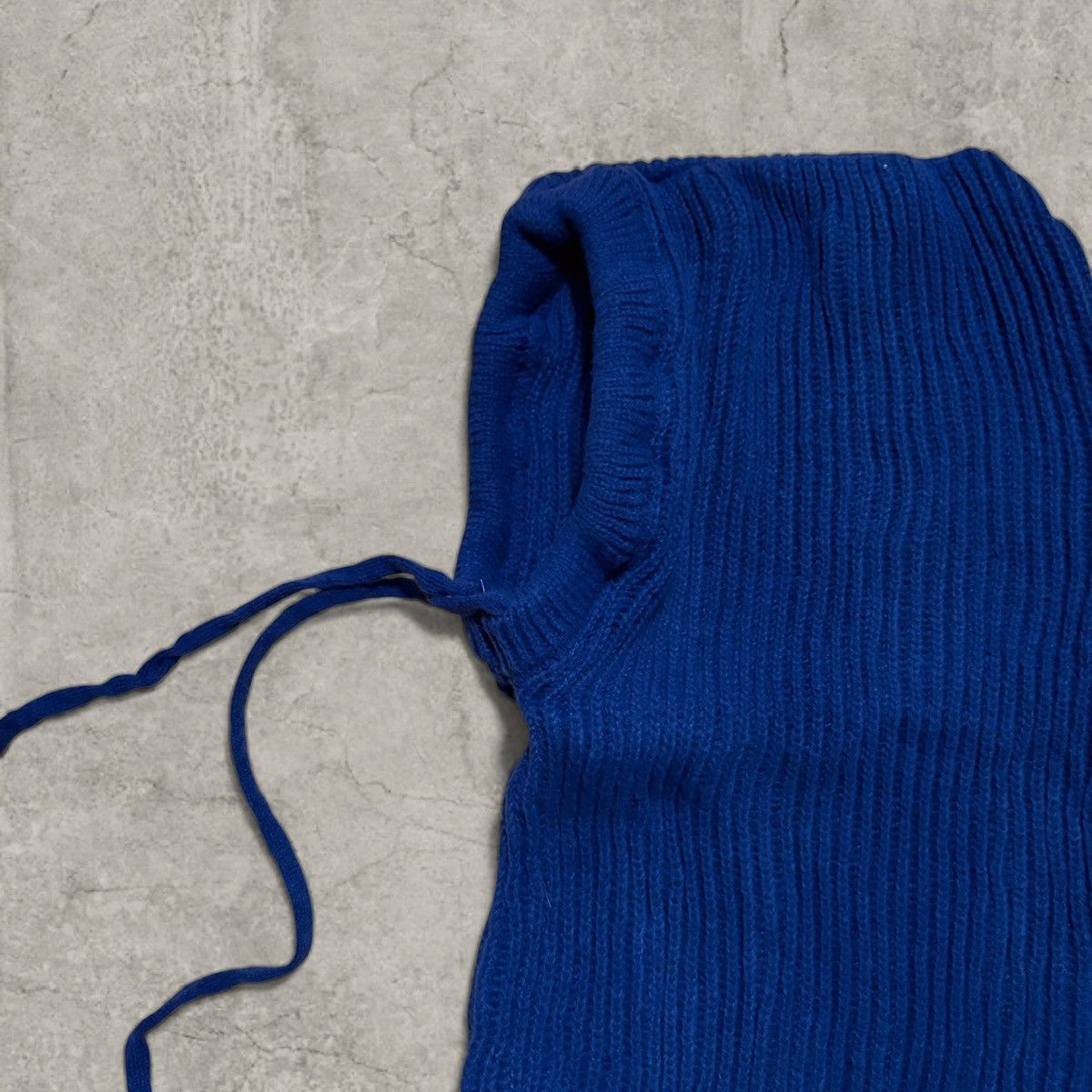 Japanese Brand Vintage style blue bonnet snood hood scarf hat. One size Size ONE SIZE - 2 Thumbnail