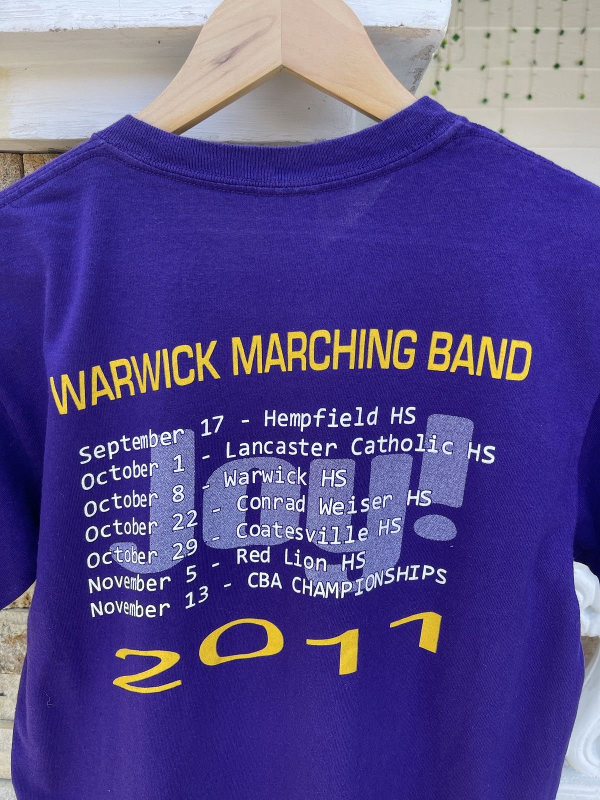 Band Tees Rare🔥Vintage Y2K JOY Warwick Marching Band T Shirt Size US S / EU 44-46 / 1 - 4 Thumbnail