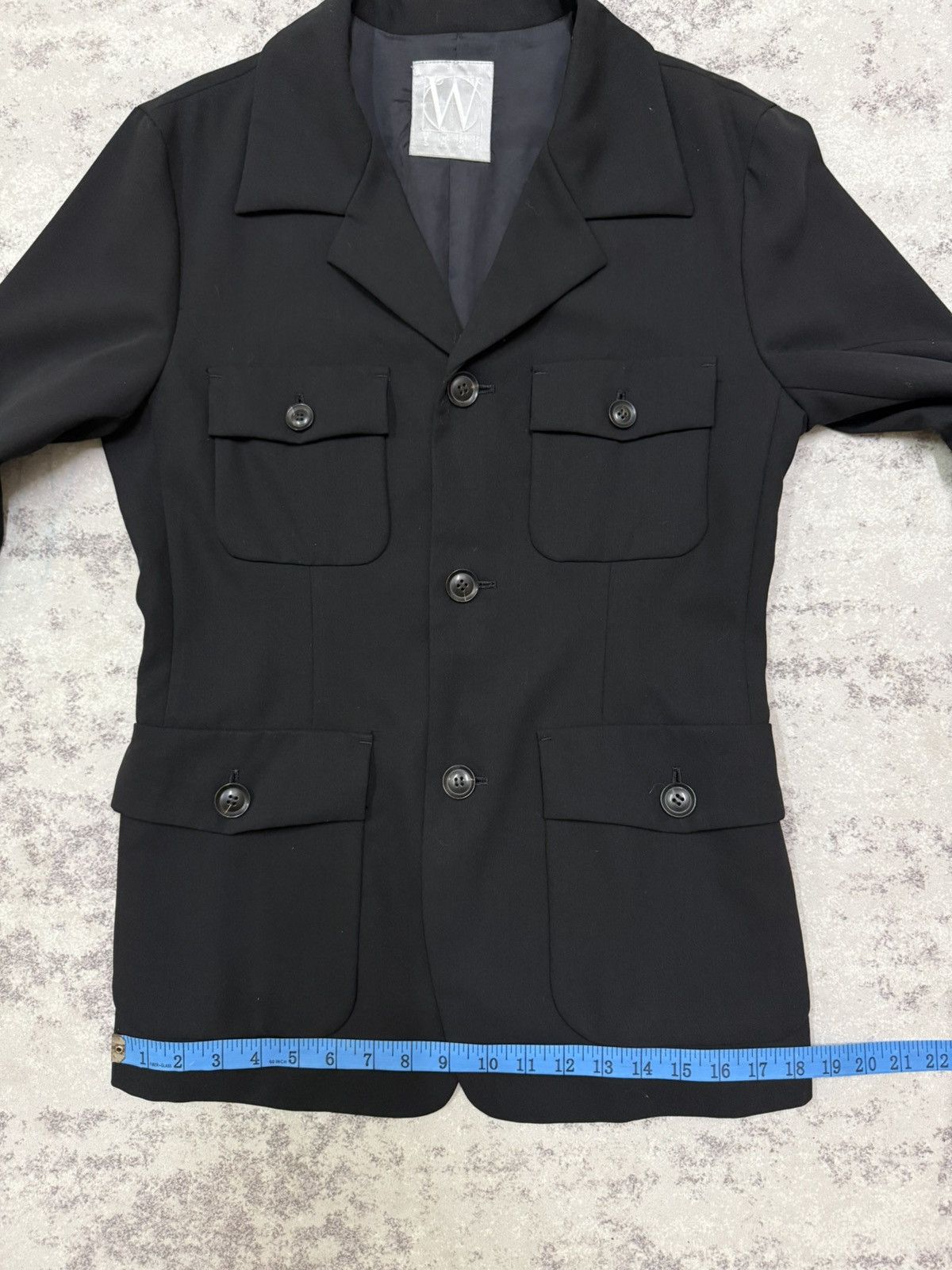Yohji Yamamoto Yohji Yamamoto Workshop Flap Pocket Black Button Up Jacket Size US S / EU 44-46 / 1 - 17 Thumbnail