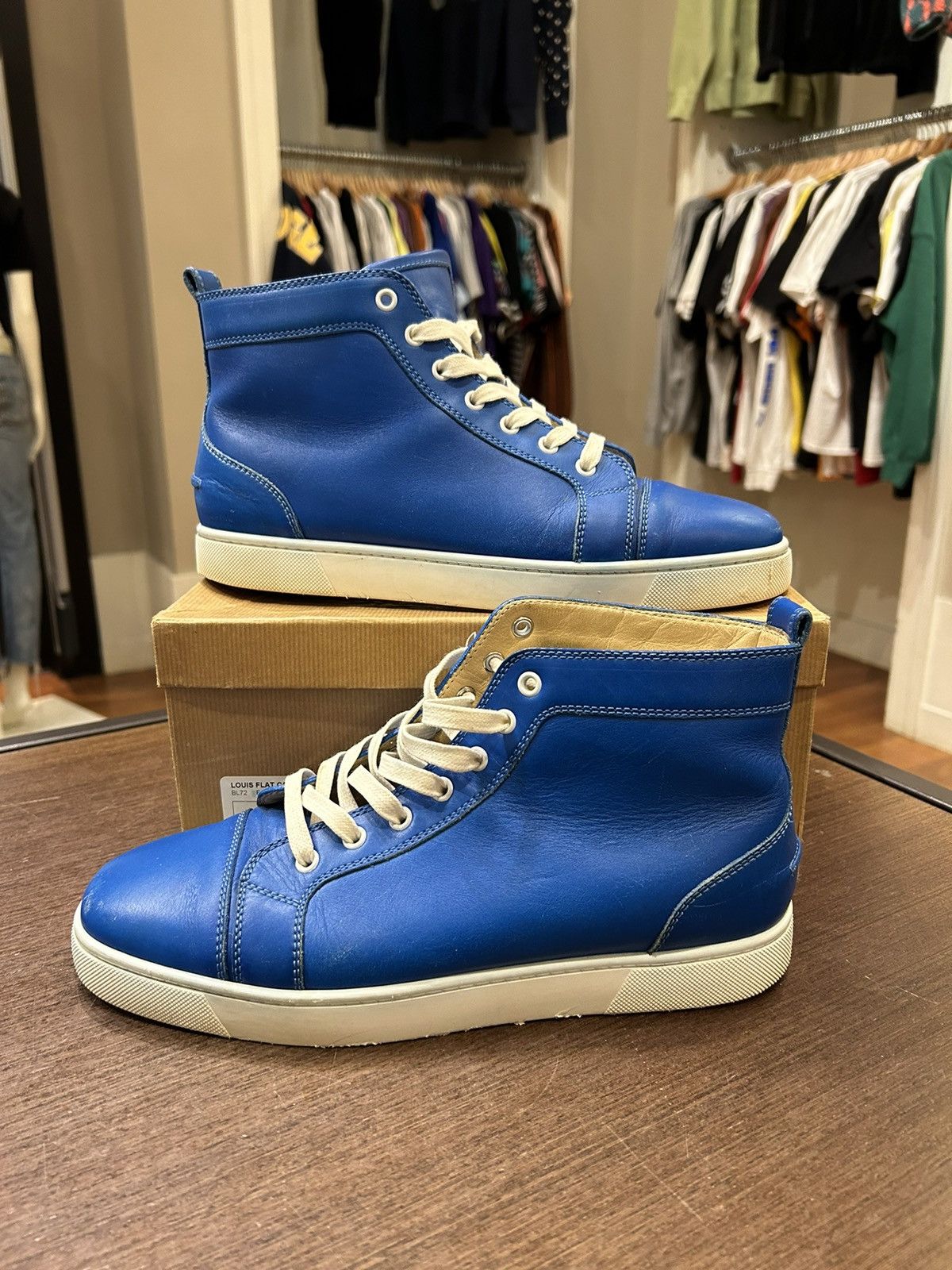 Navy blue christian louboutin sale